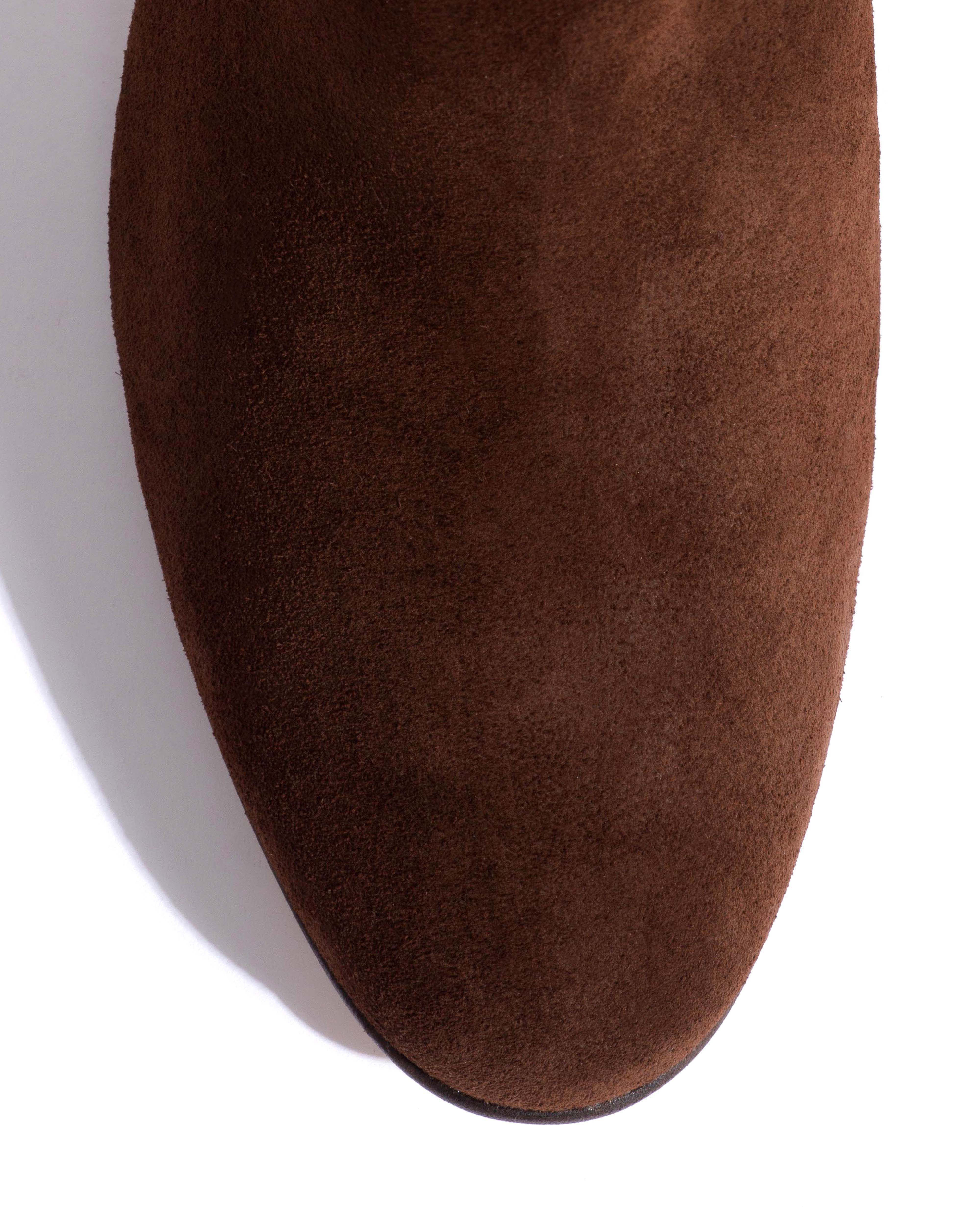 Lully 55 Calf suede Chocolate