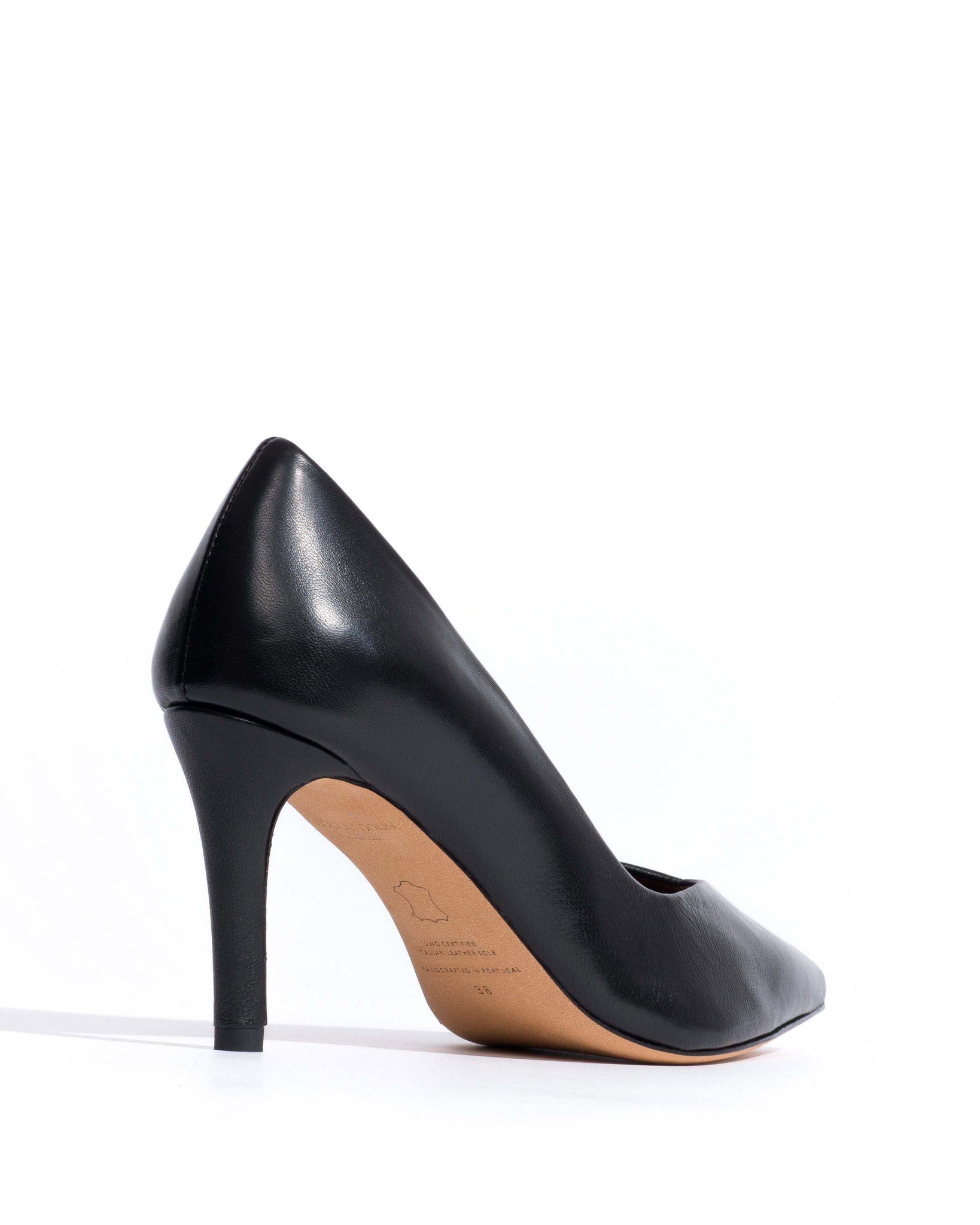 Trini 75 Shiny lamb Black - Anonymous Copenhagen Heels