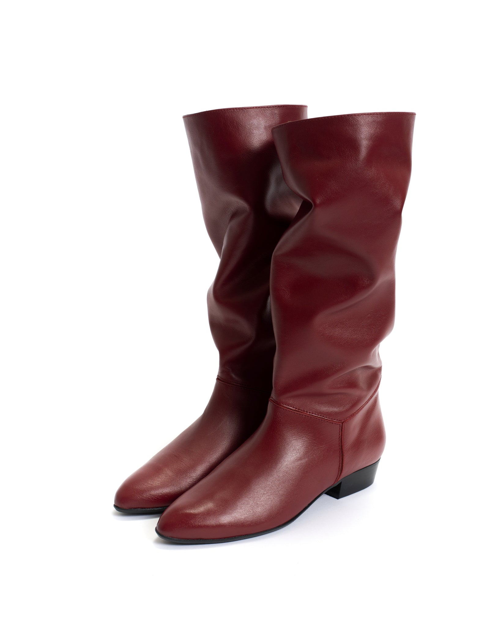 Jasmina 20 Soft calf & suede leather Pomegranate - Anonymous Copenhagen