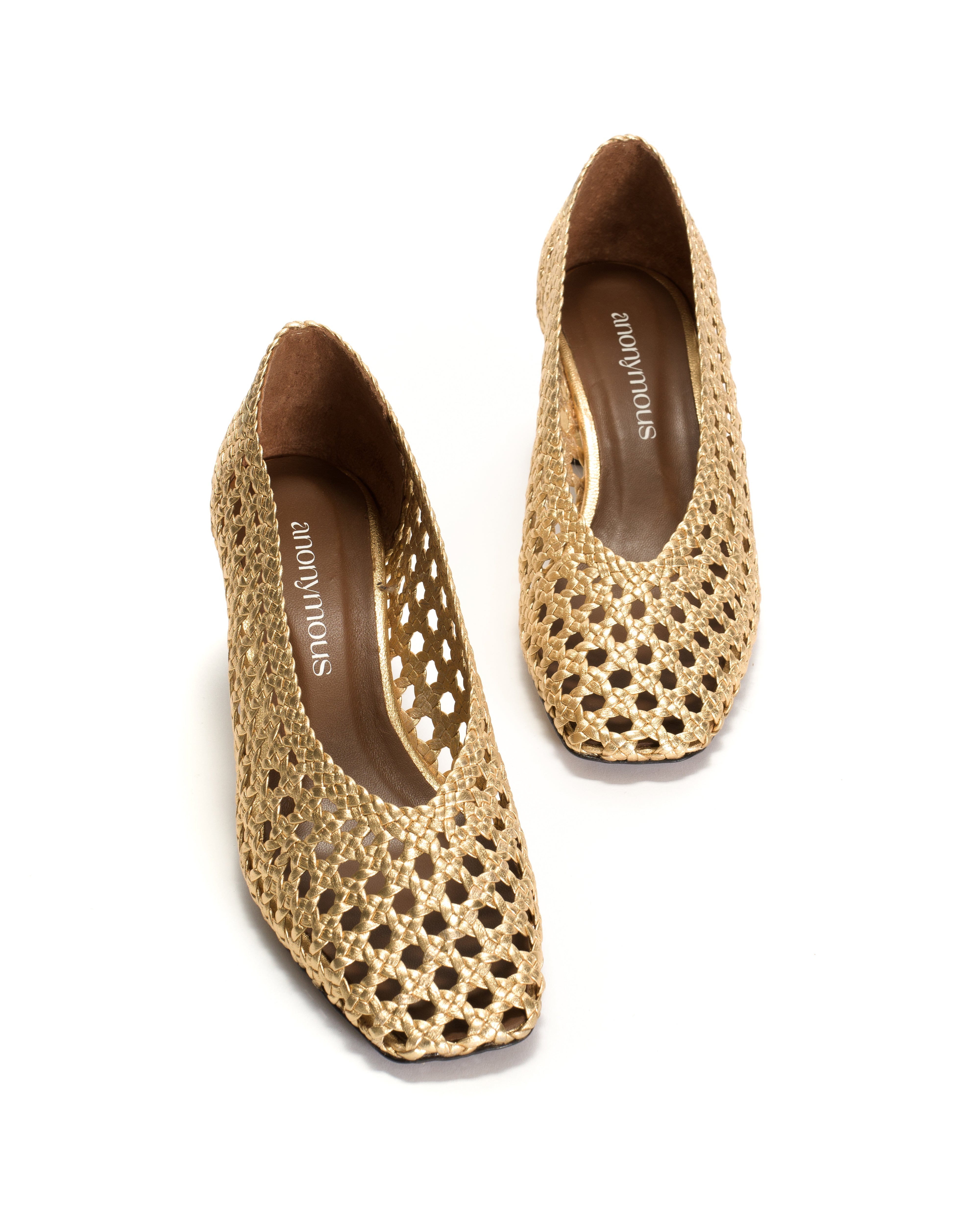 Sessi 60 Hand-braided leather Gold