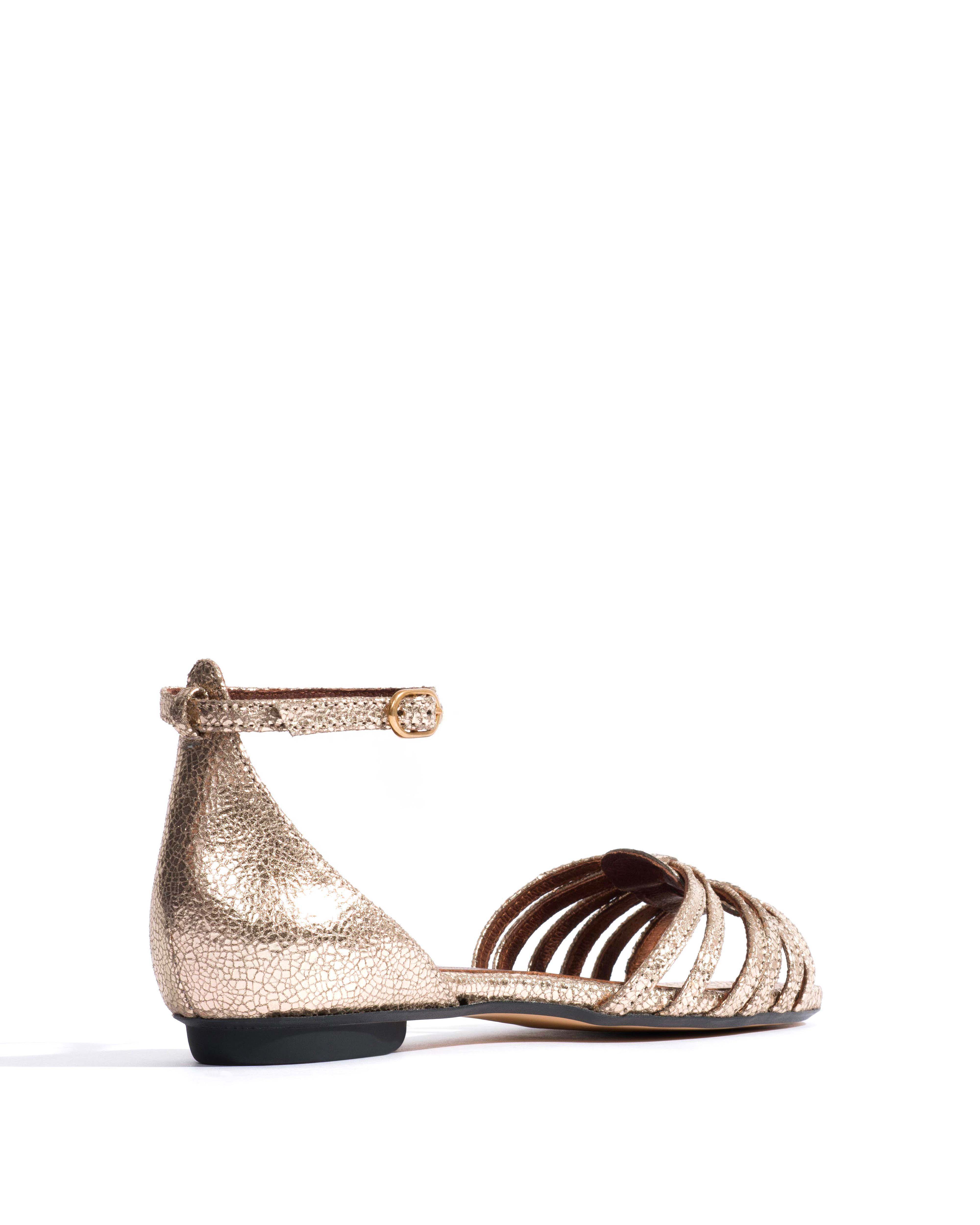 Mareike 10 Crackled metallic goat Vintage champagne