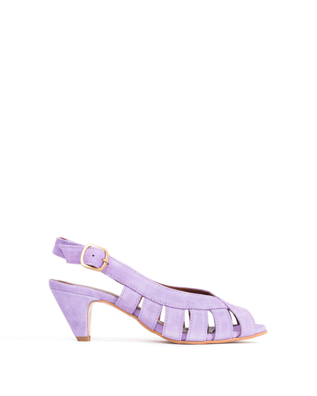 Sophie 50 stiletto Calf suede Lavender ice