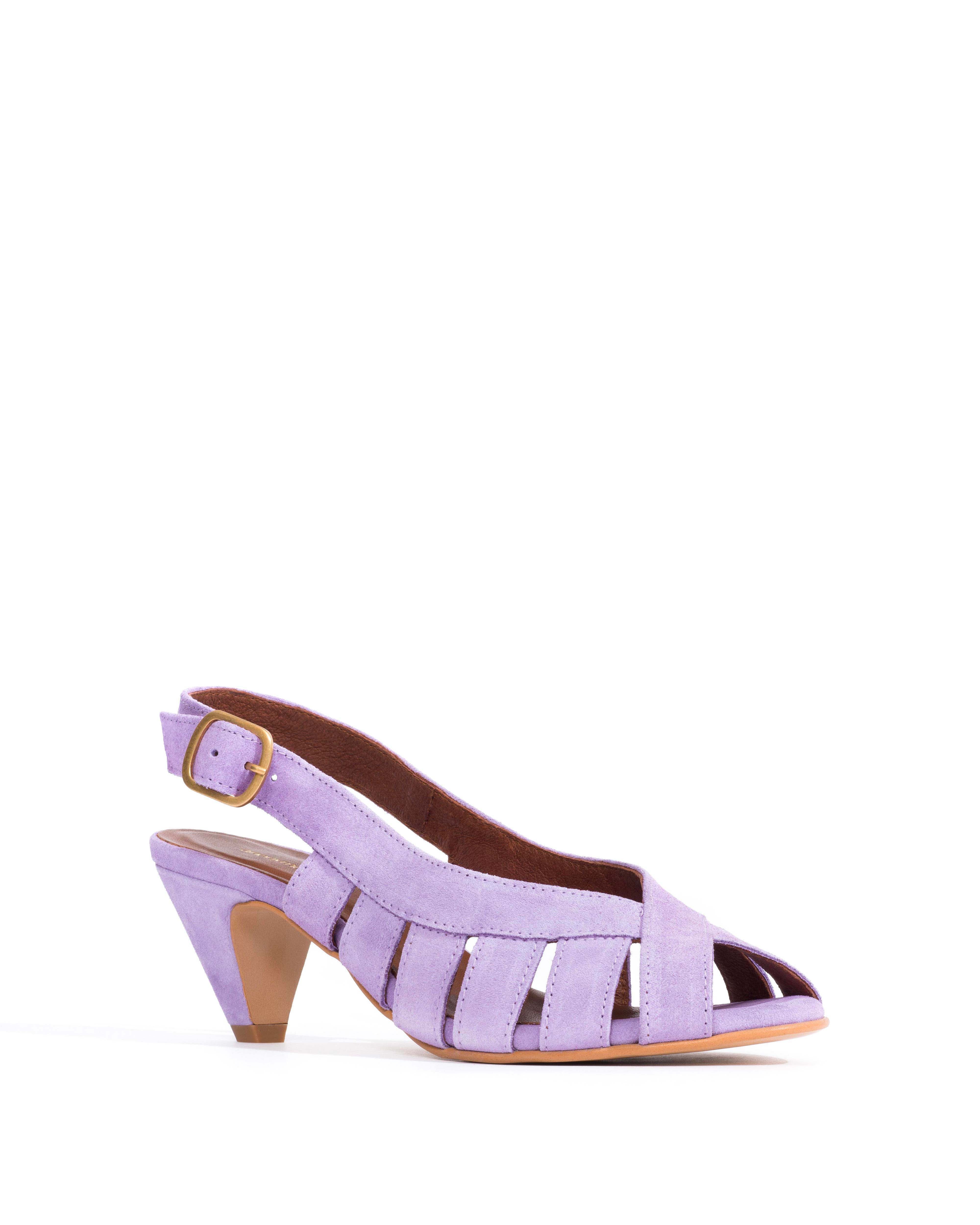 Sophie 50 stiletto Calf suede Lavender ice