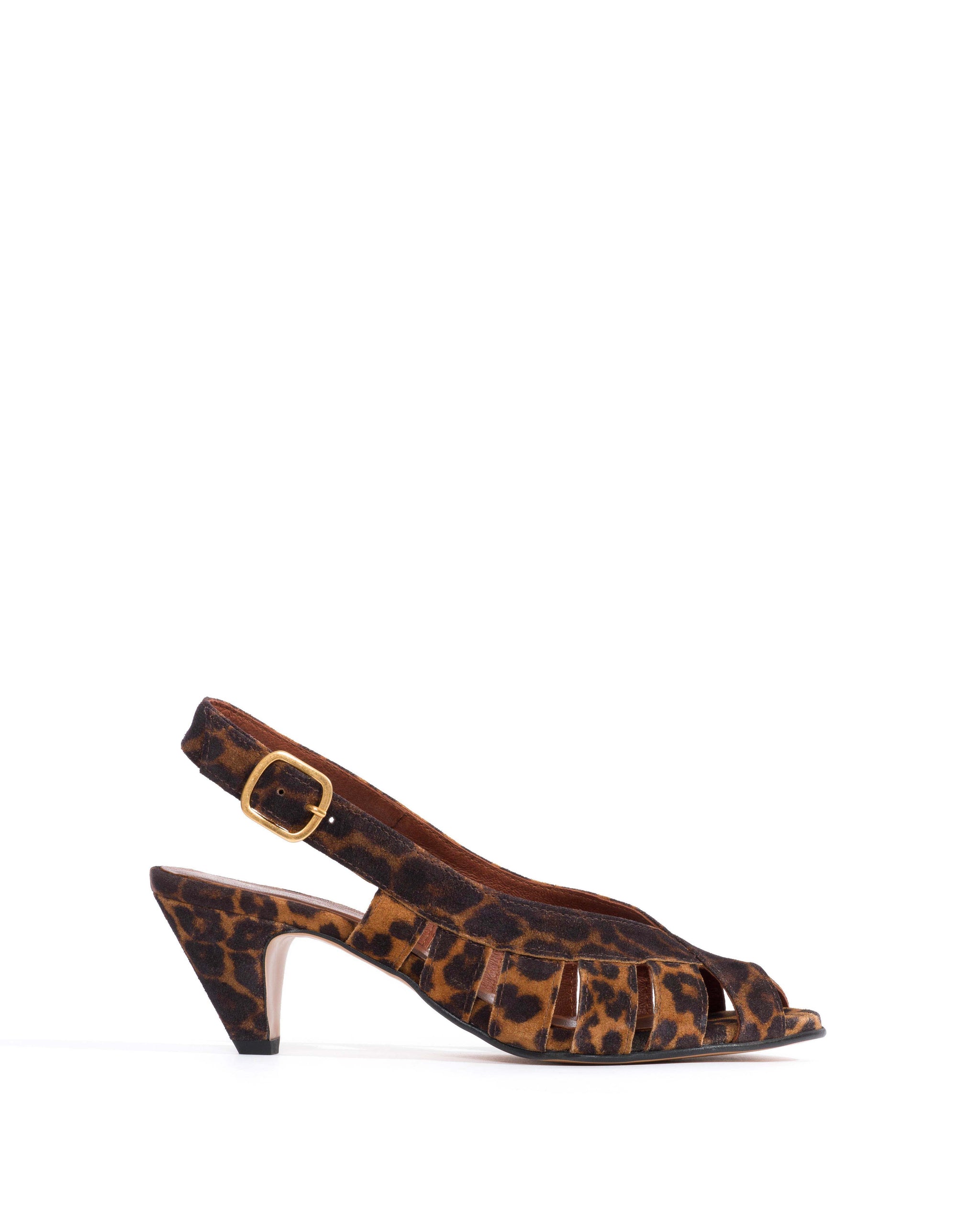 Sophie 50 stiletto Calf suede print Leopard - Anonymous Copenhagen Shoes