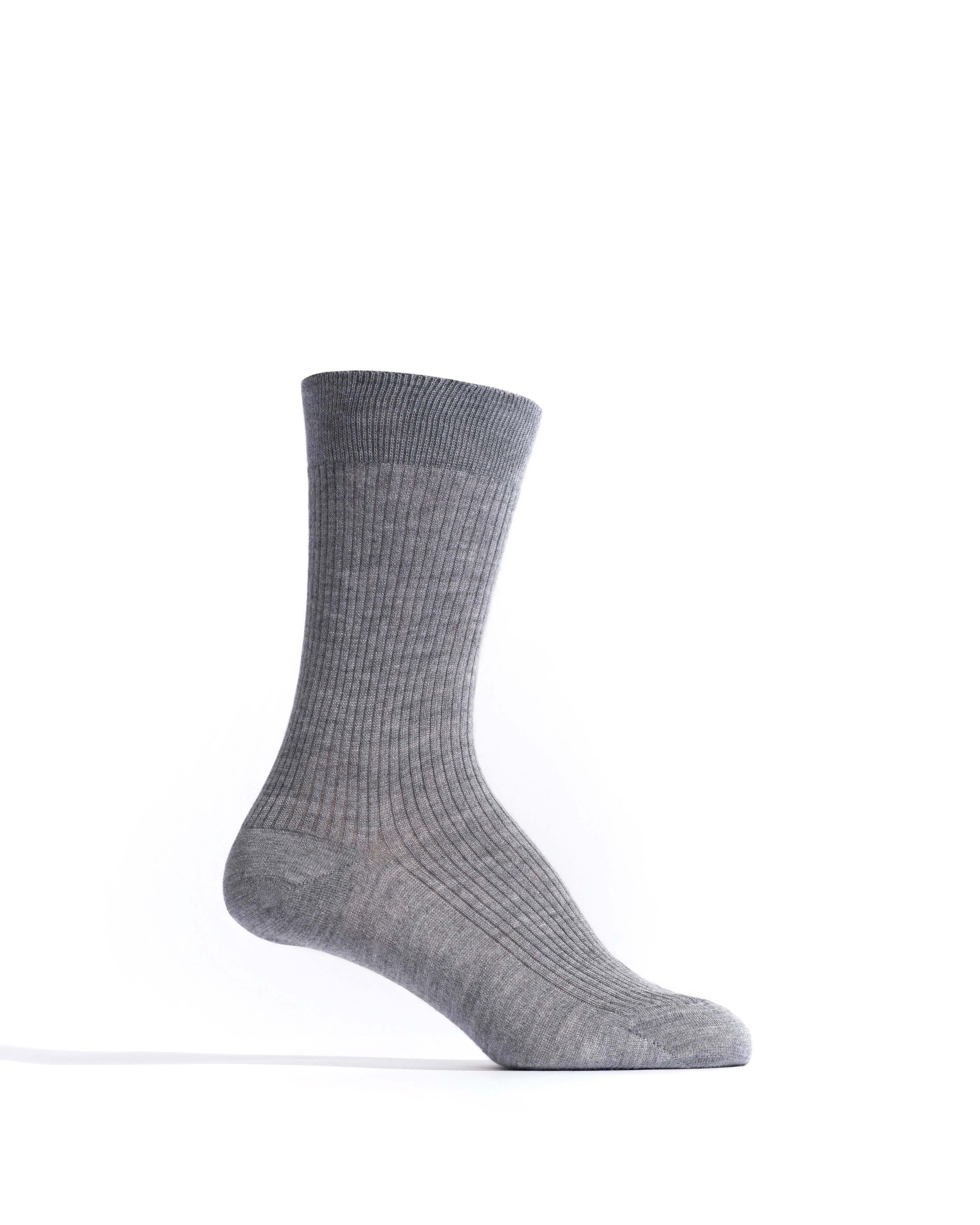 Ines silk cashmere socks 30% silk 70% cashmere Shark grey - Anonymous Copenhagen Socks