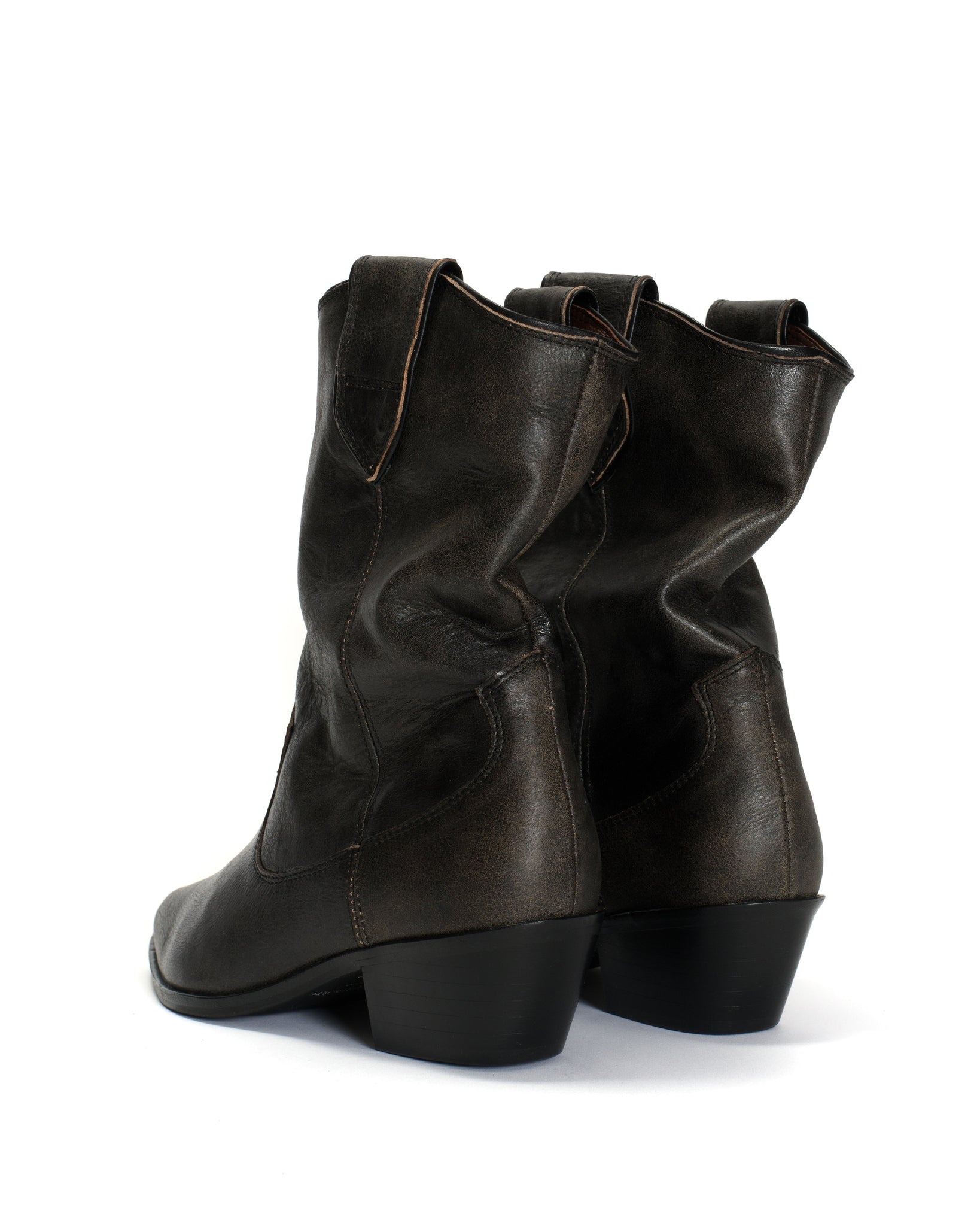 Saseline 35 Distressed vegetable tanned calf Off black - Anonymous Copenhagen