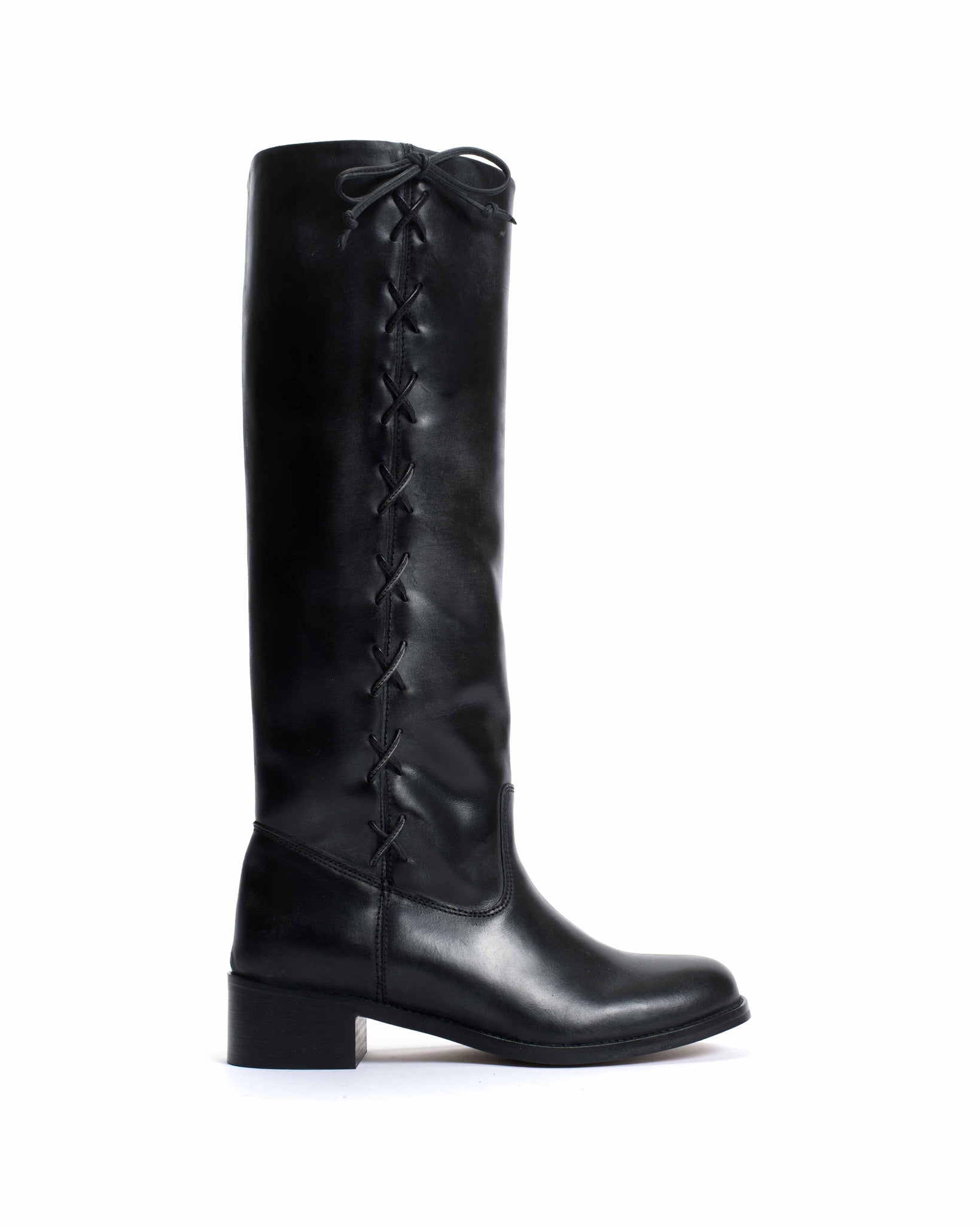 Dico Ann Side laces Escovado Black - Anonymous Copenhagen
