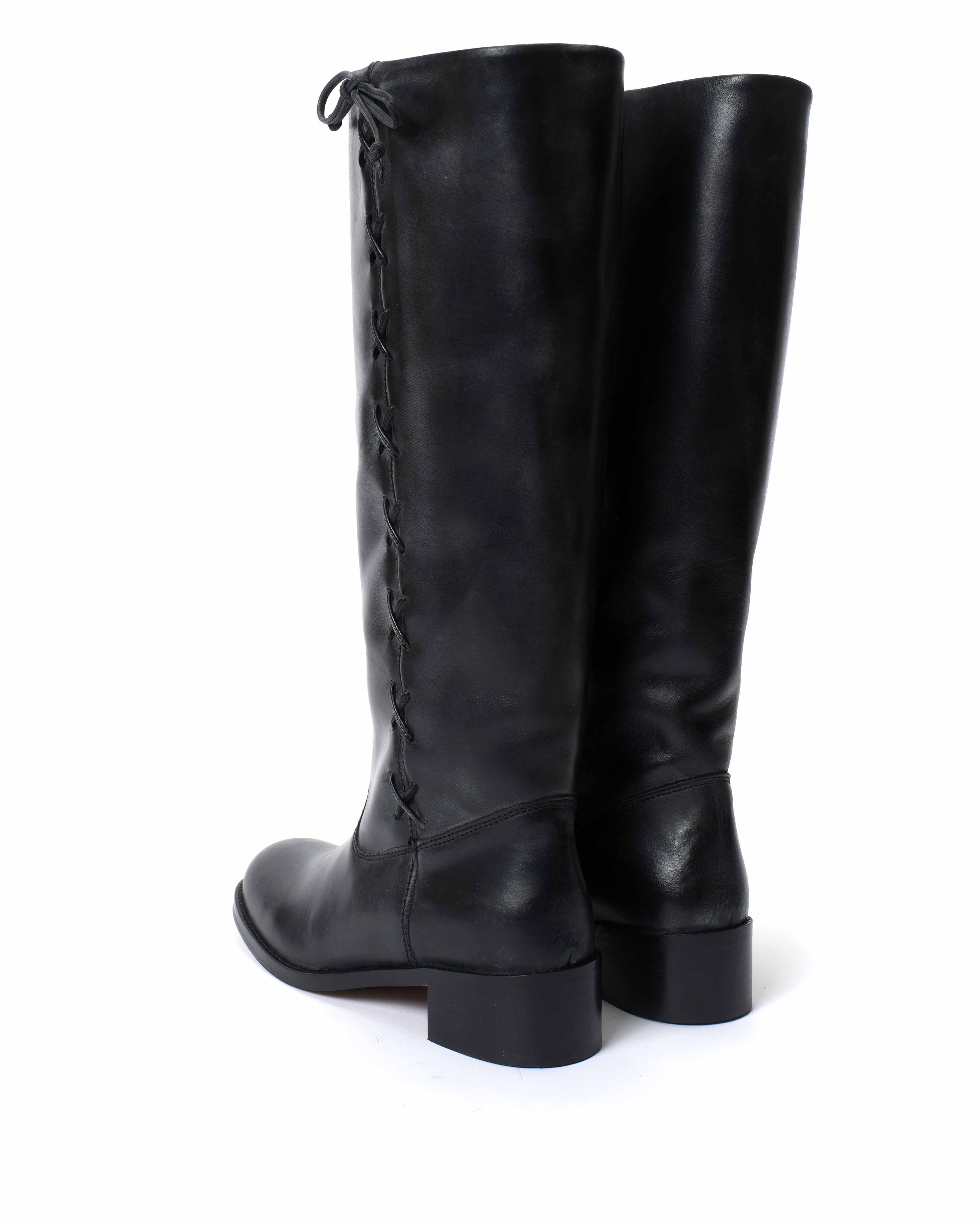 Dico Ann Side laces Escovado Black
