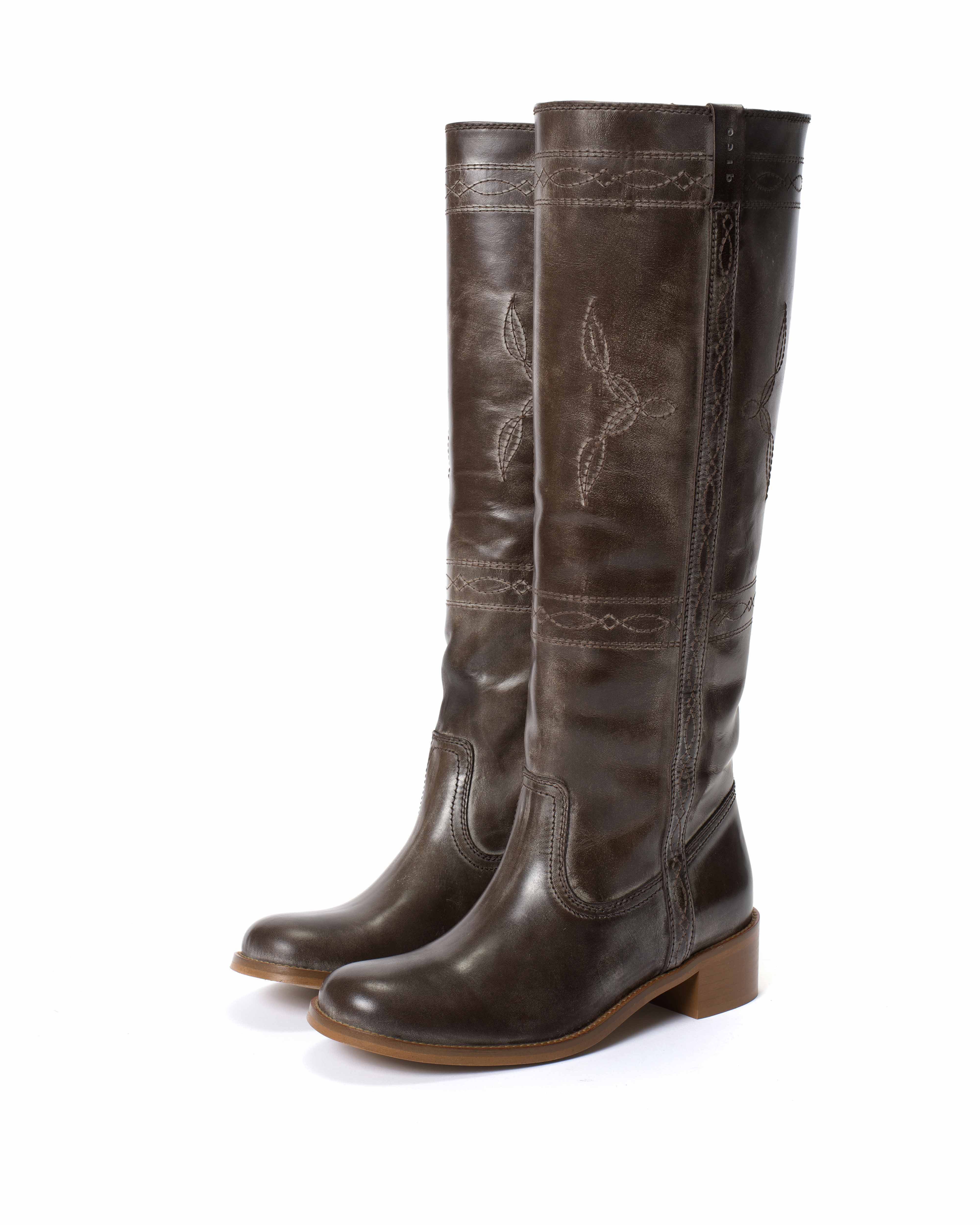 Dico Ann Western stitch Escovado Dark brown