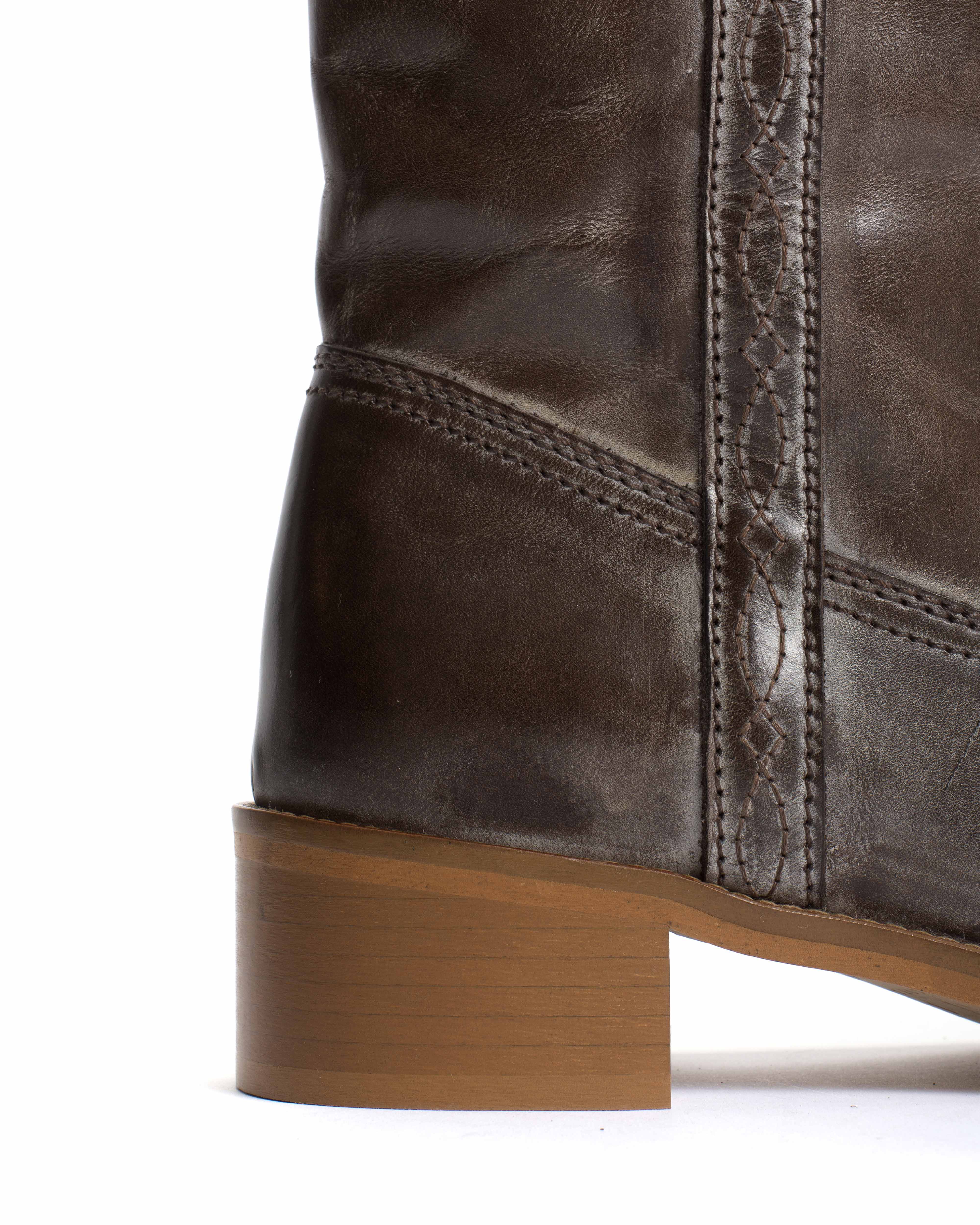Dico Ann Western stitch Escovado Dark brown
