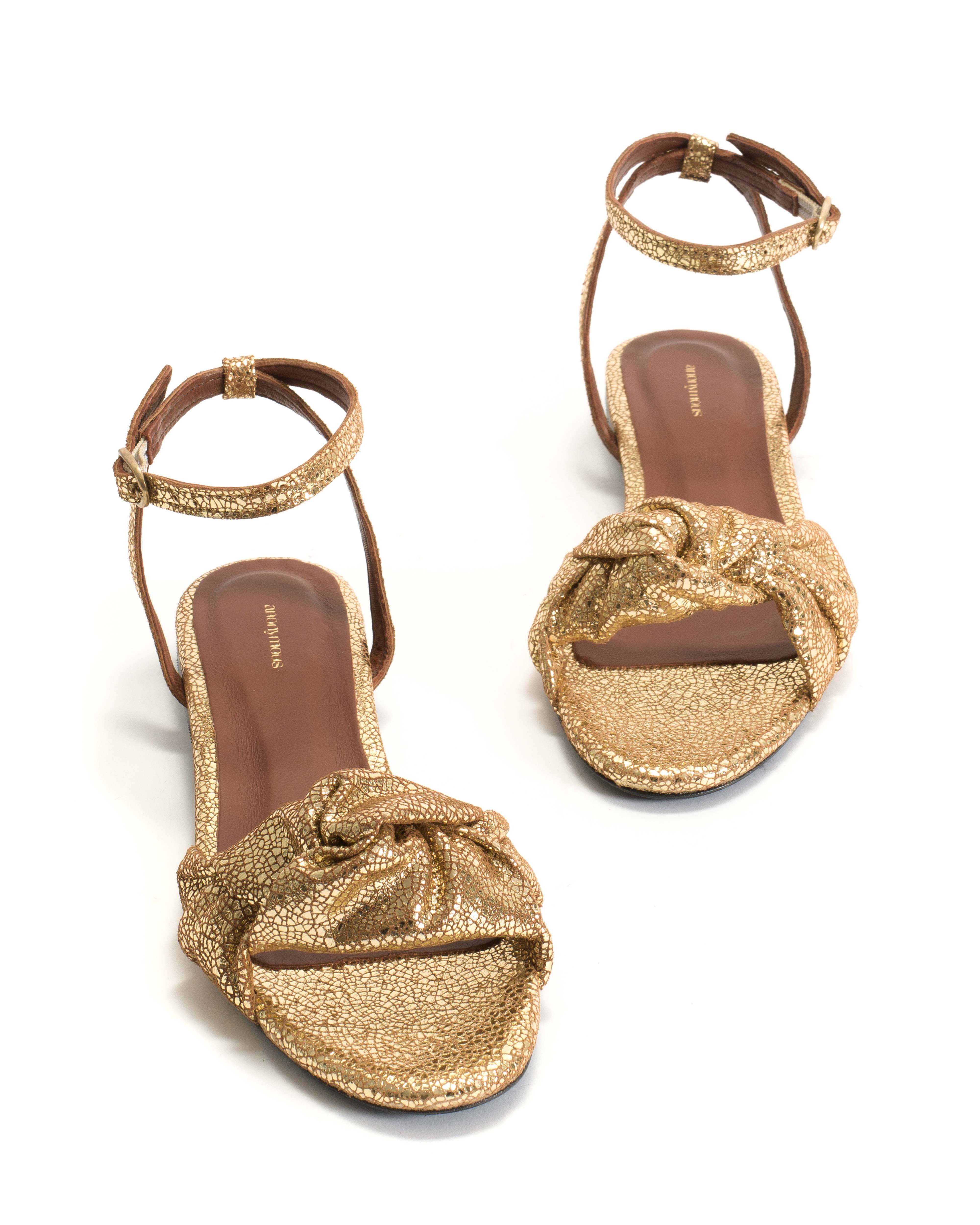 Aliza 10 Crackled metallic goat Gold
