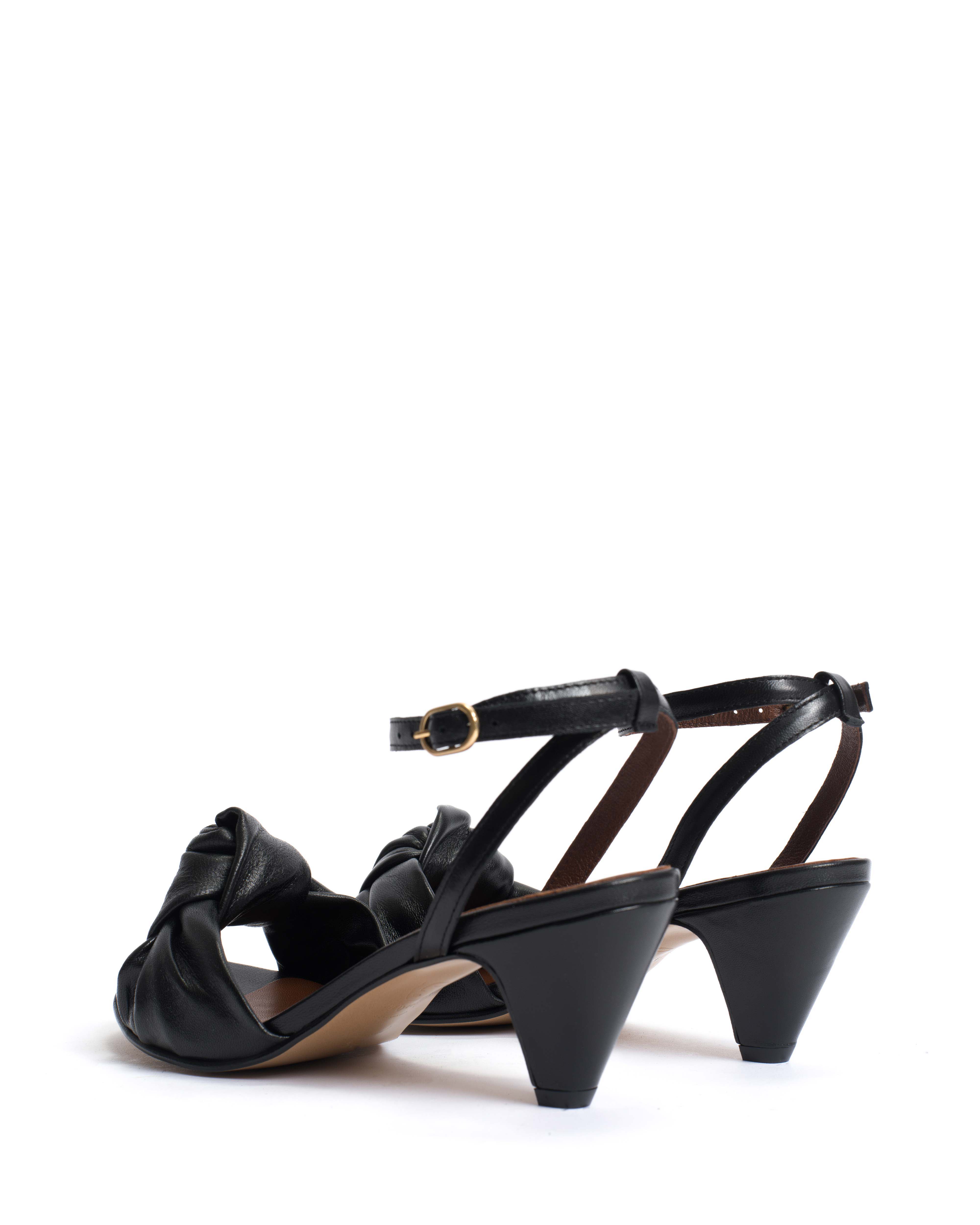 Aliza 50 stiletto Shiny lamb Black
