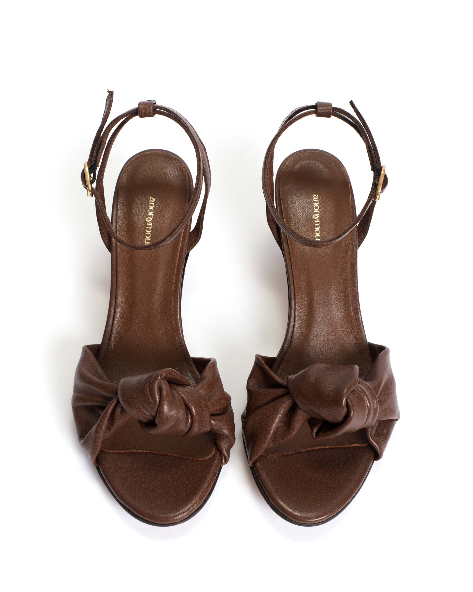 Aliza 50 stiletto Shiny lamb Chocolate - Anonymous Copenhagen