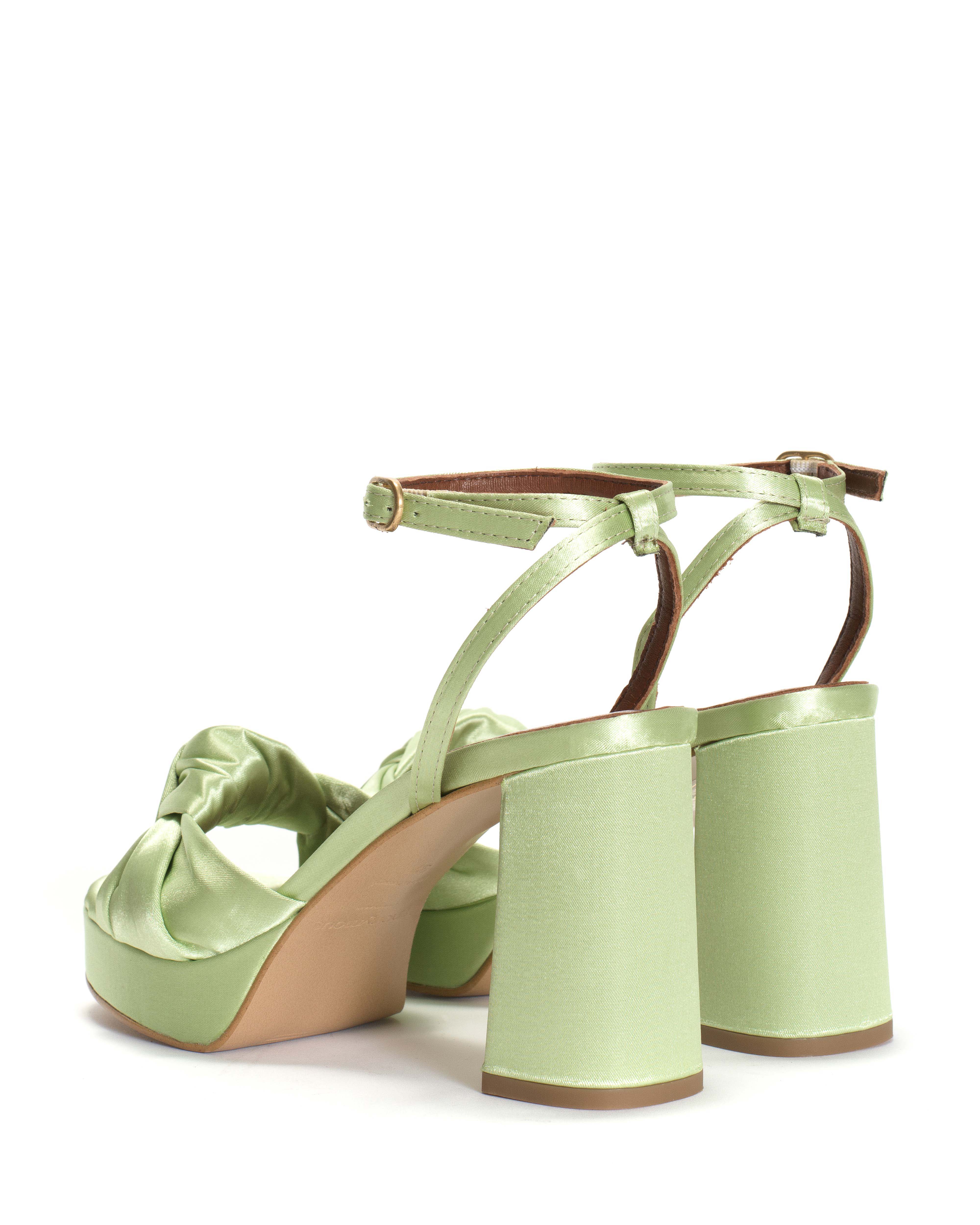 Aliza 85 platform Antique satin Peppermint lime
