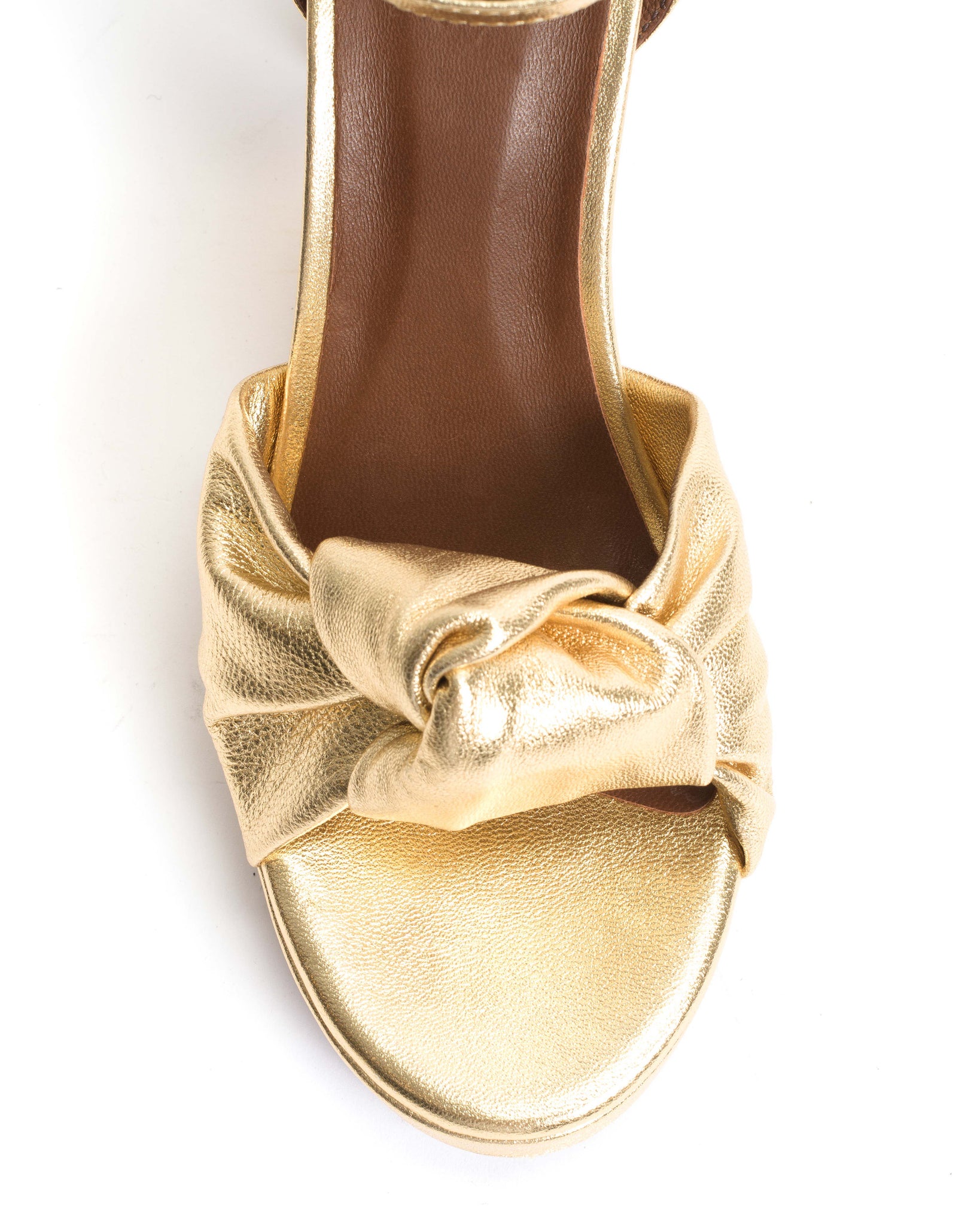 Aliza 85 platform Metallic goat Gold