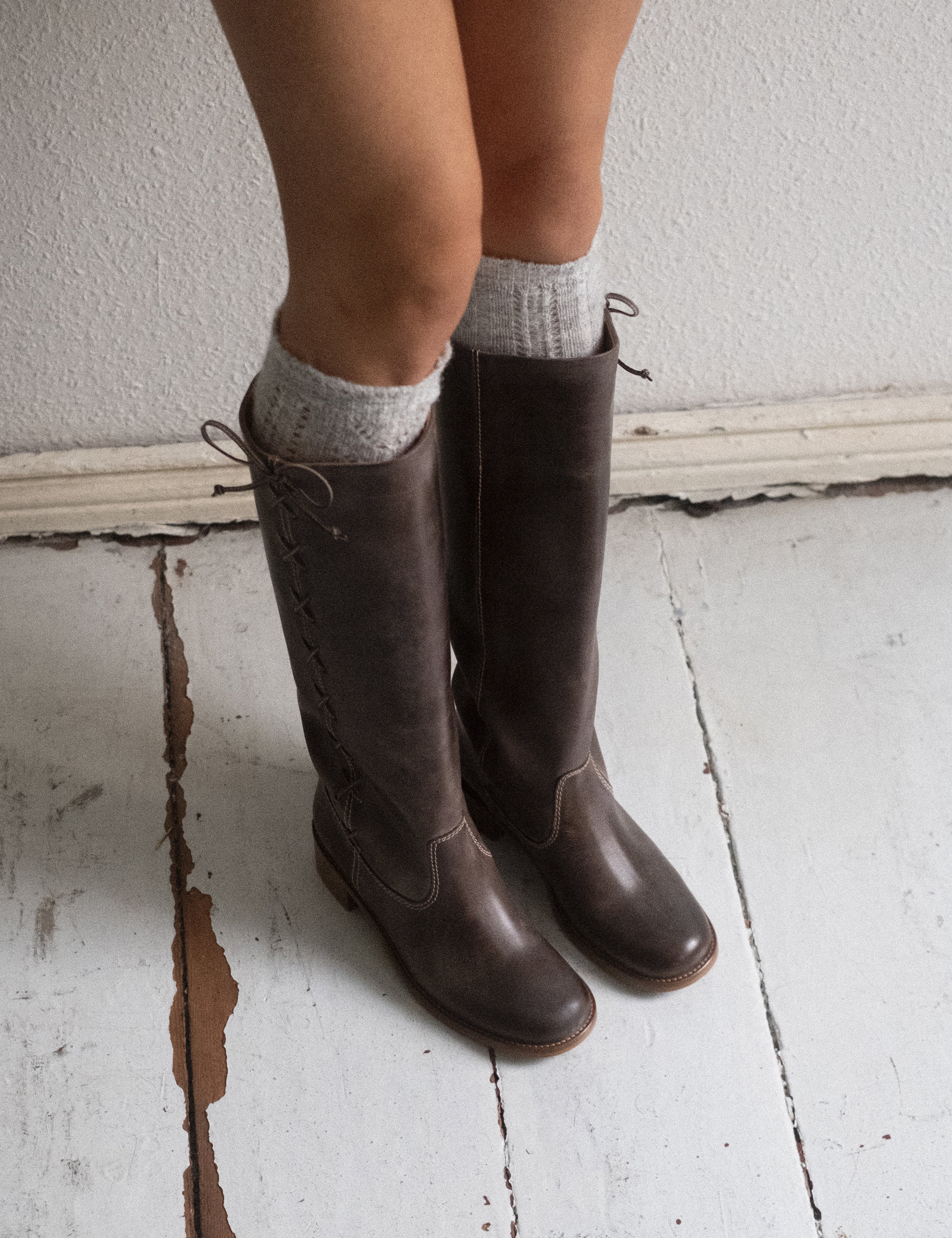 Dico Ann Side laces Escovado Dark brown