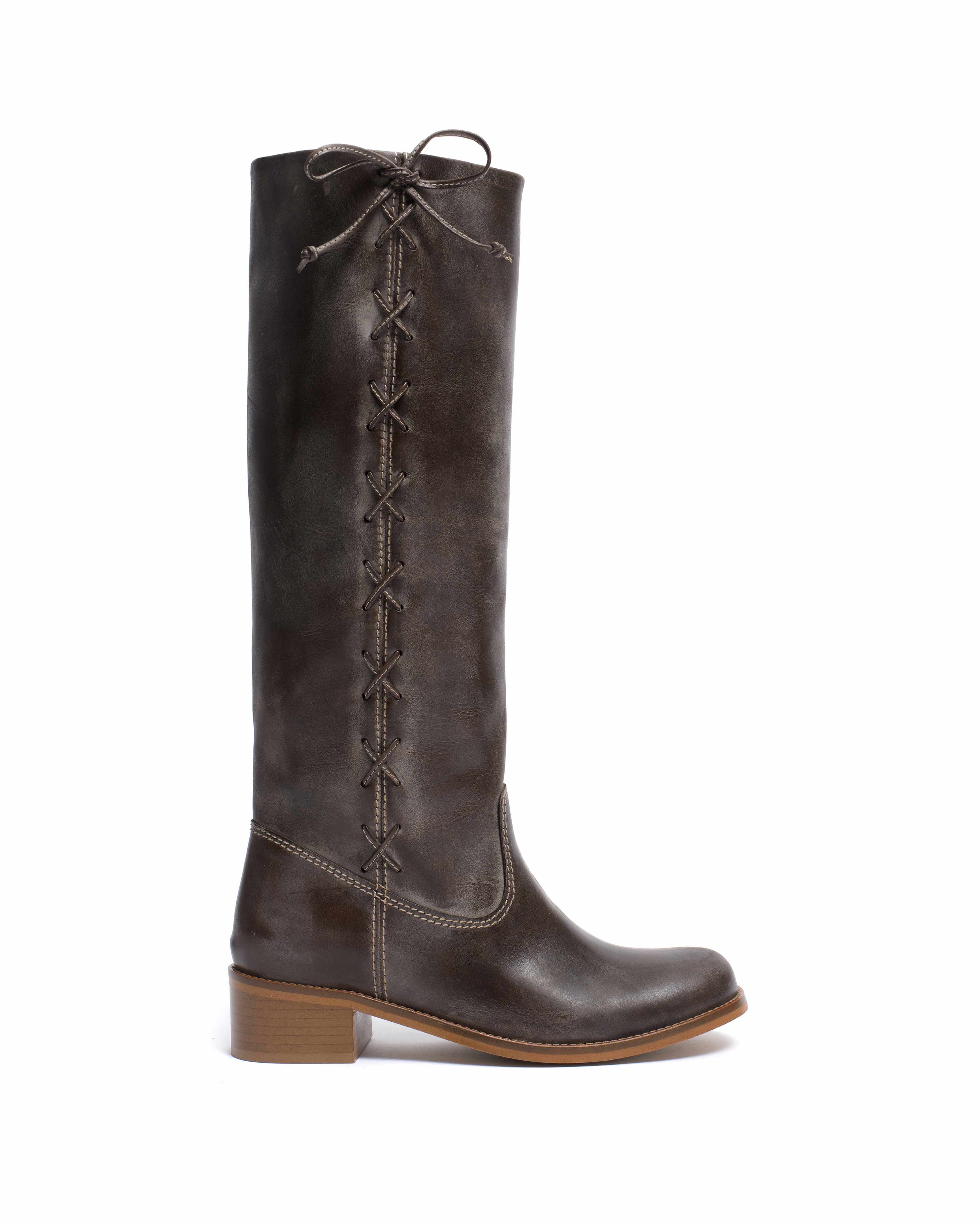 Dico Ann Side laces Escovado Dark brown