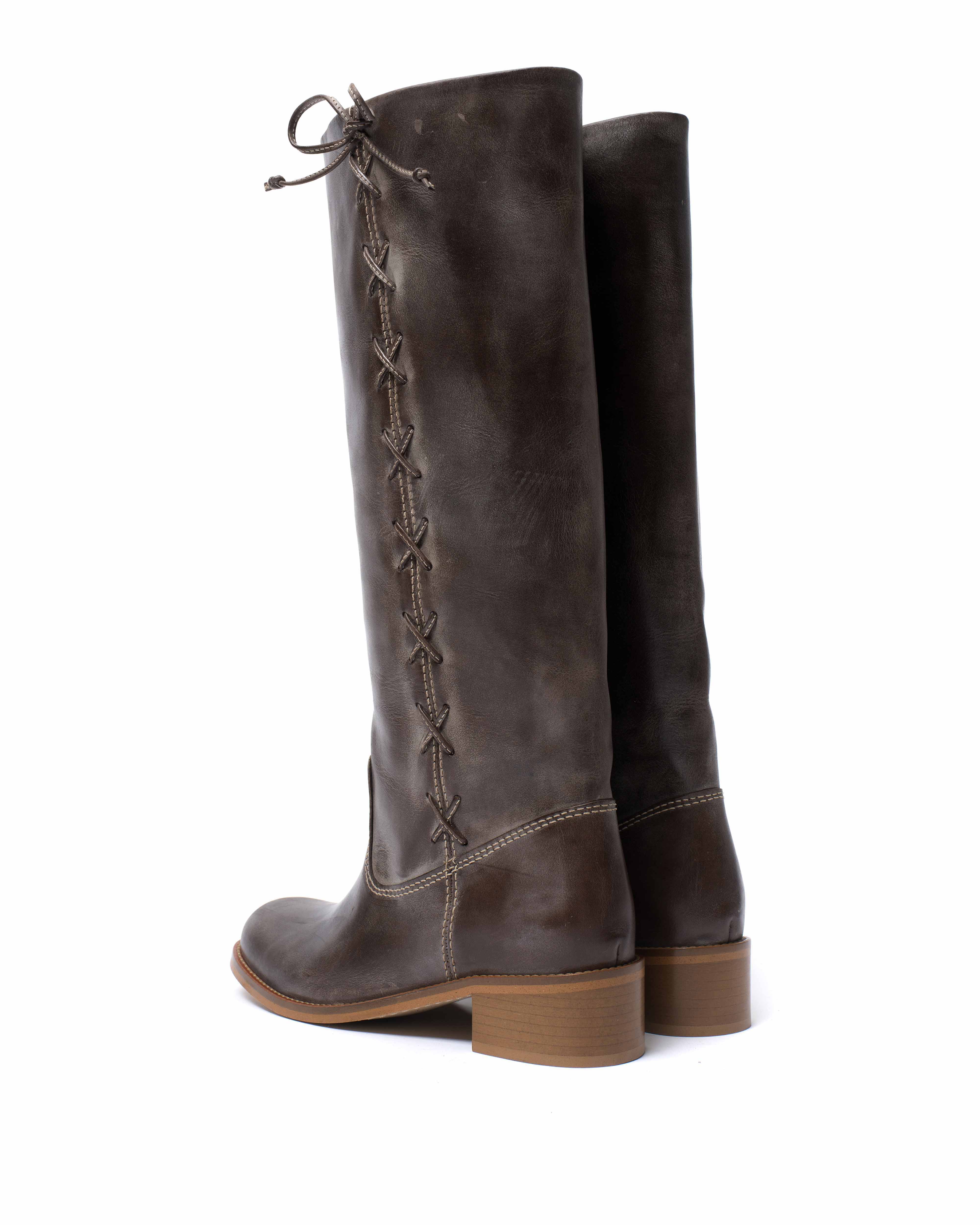 Dico Ann Side laces Escovado Dark brown