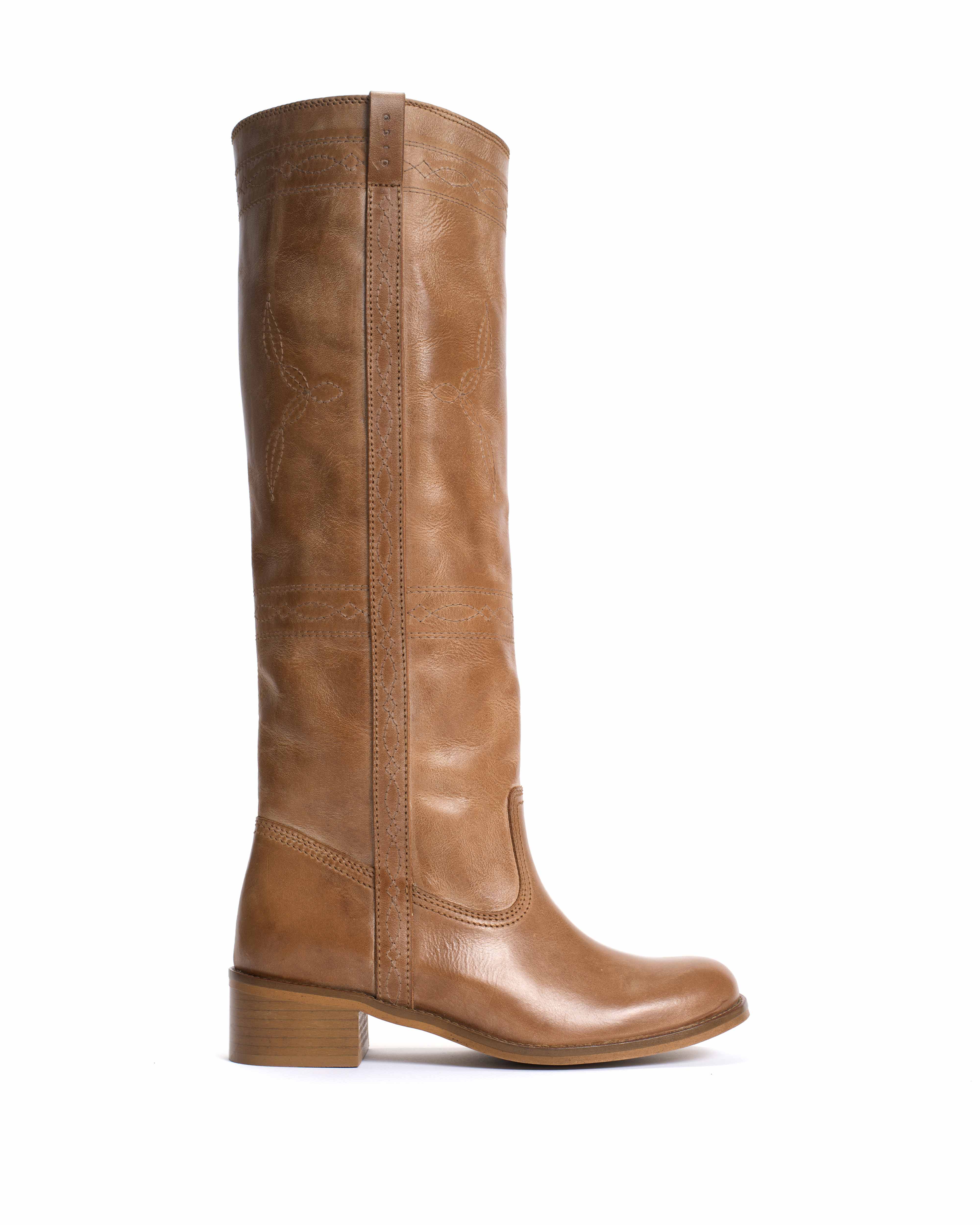Dico Ann Western stitch Escovado Dark tan