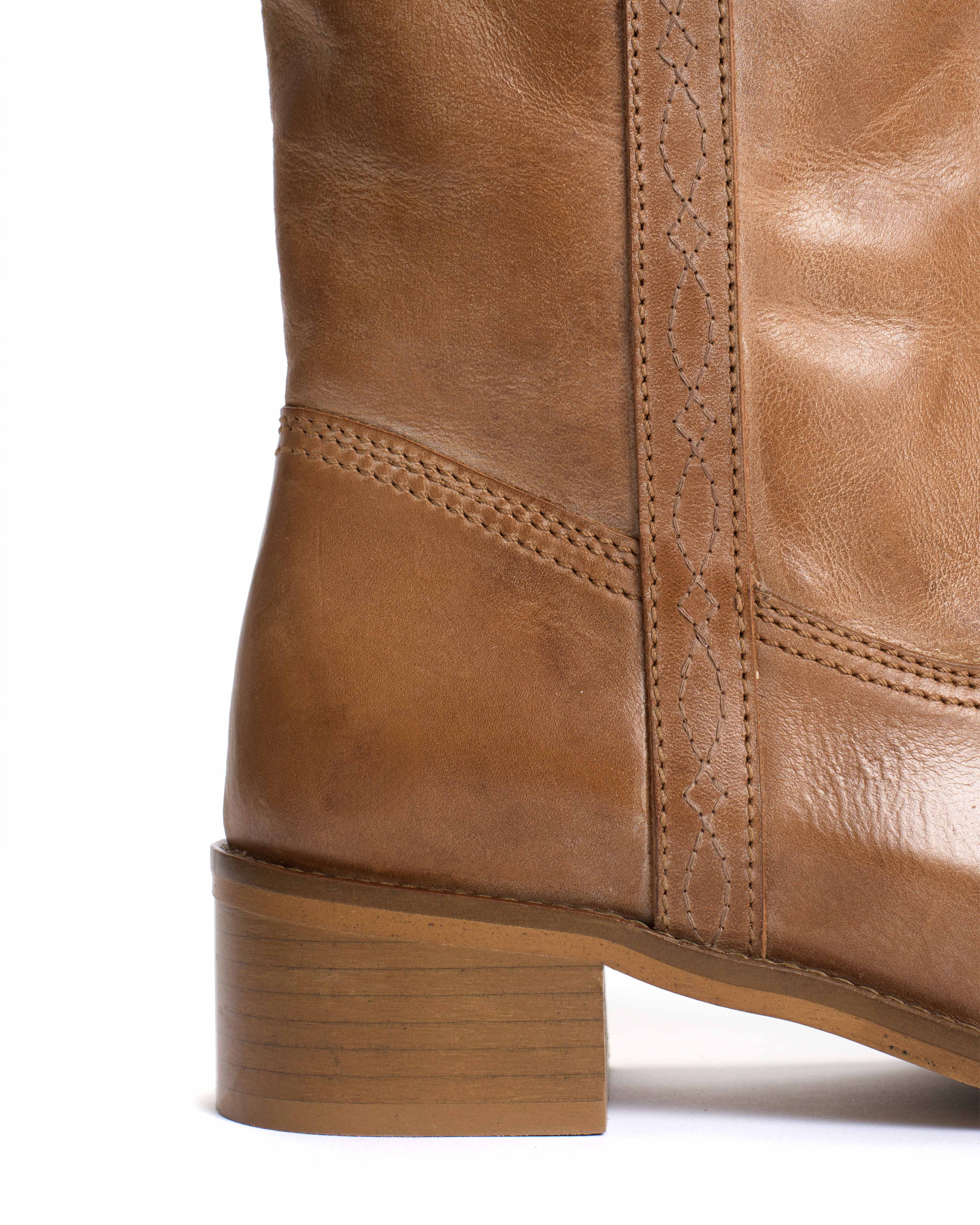 Dico Ann Western stitch Escovado Dark tan