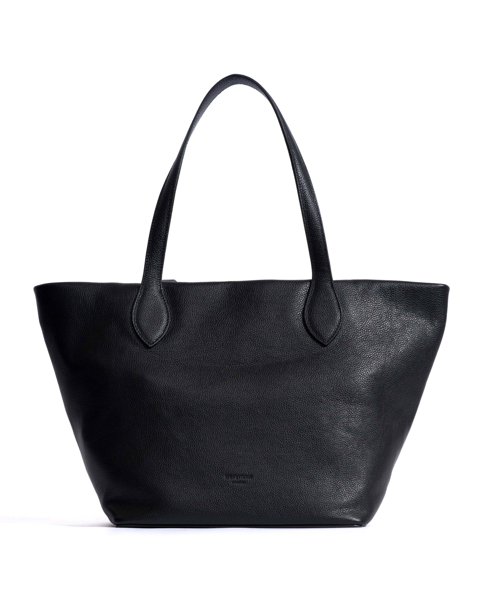 Arya everyday carryall Pebbled soft calf Black