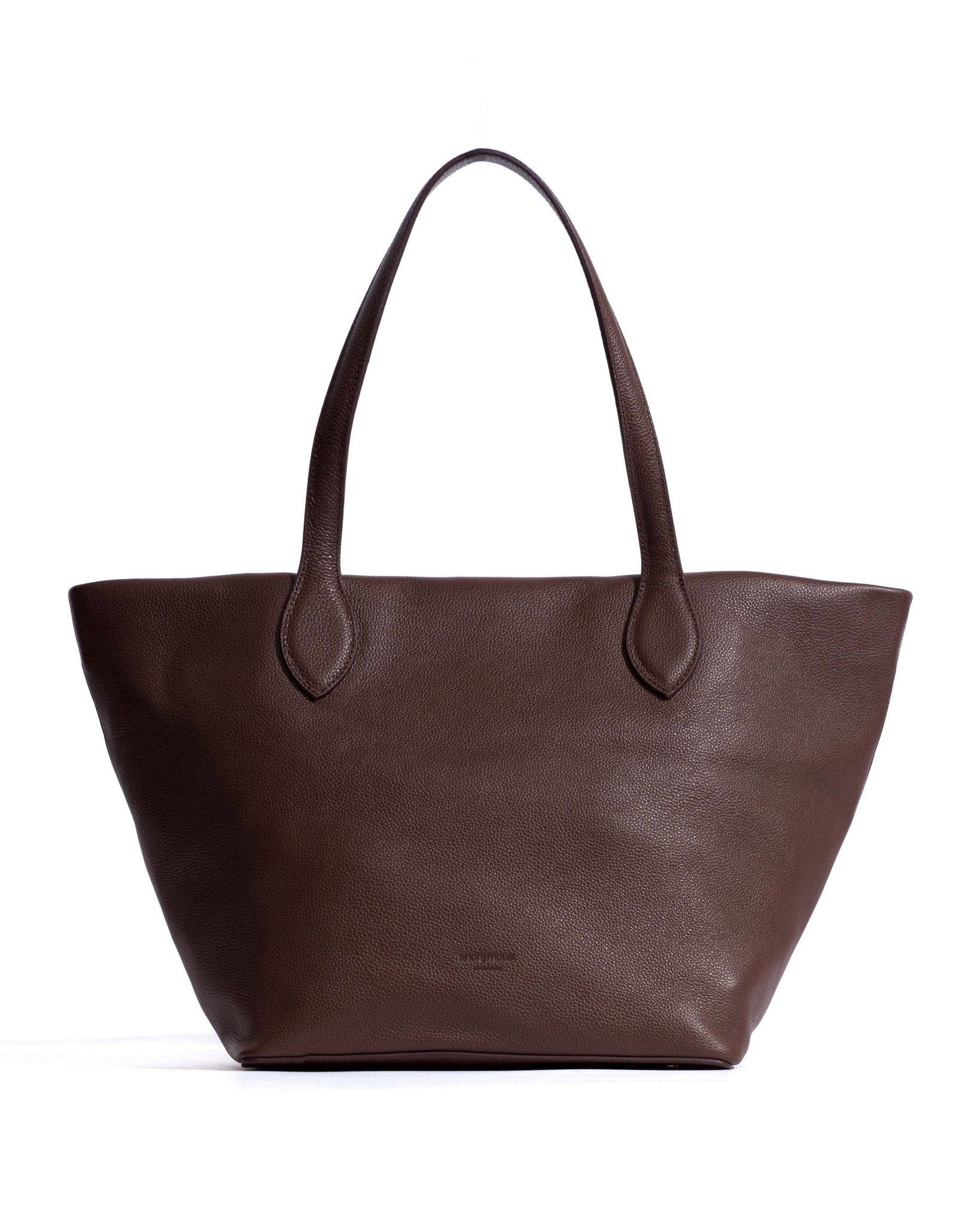 Arya everyday carryall Pebbled soft calf Chocolate