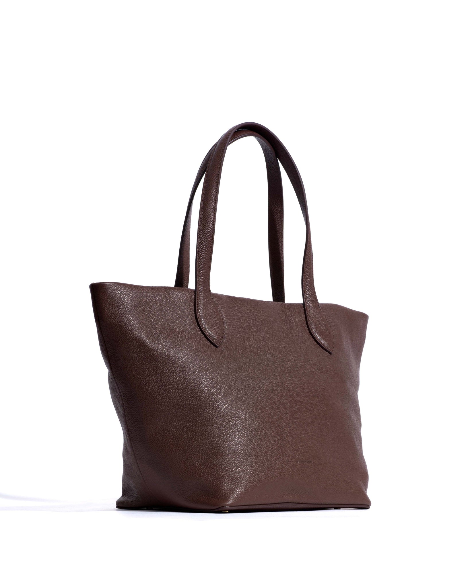 Arya everyday carryall Pebbled soft calf Chocolate
