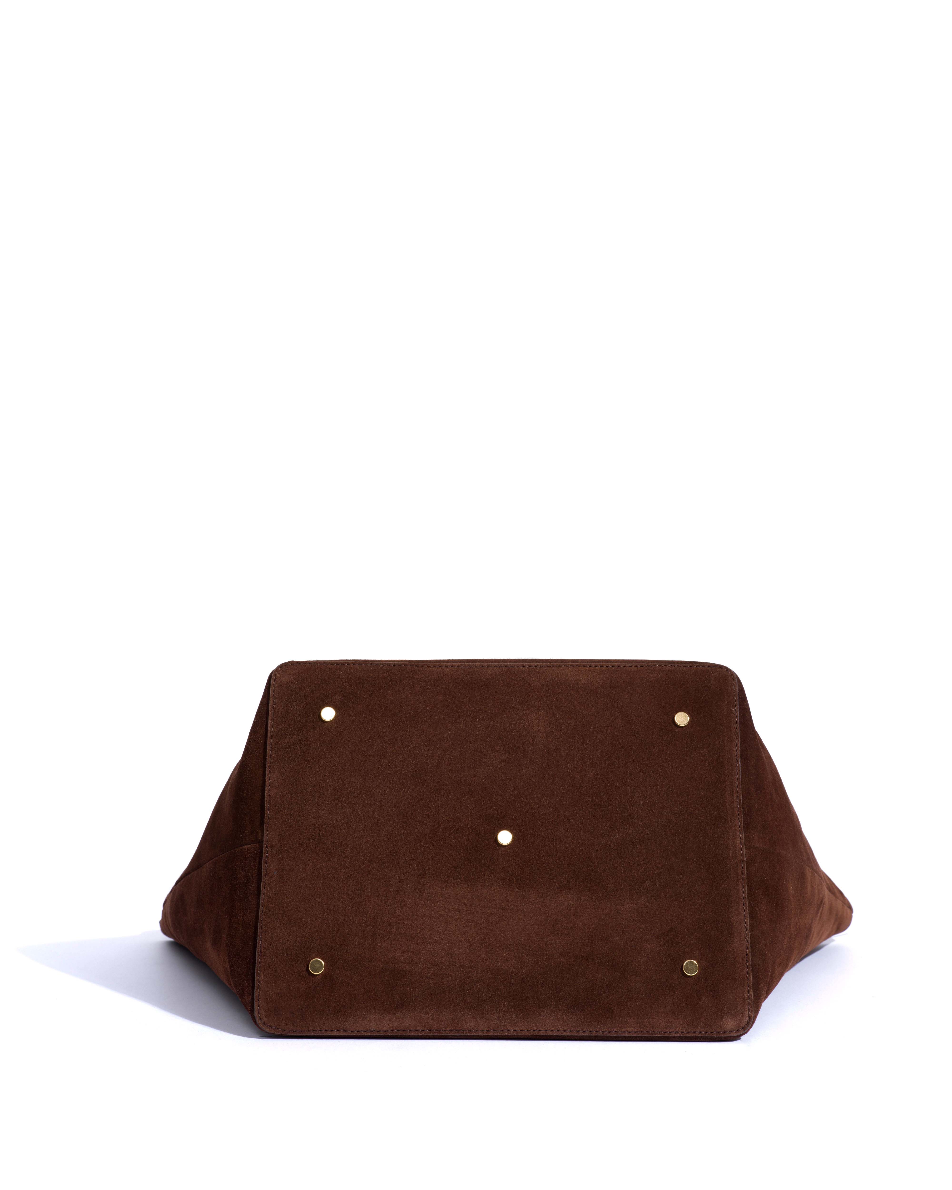 Arya everyday carryall Calf suede Chocolate