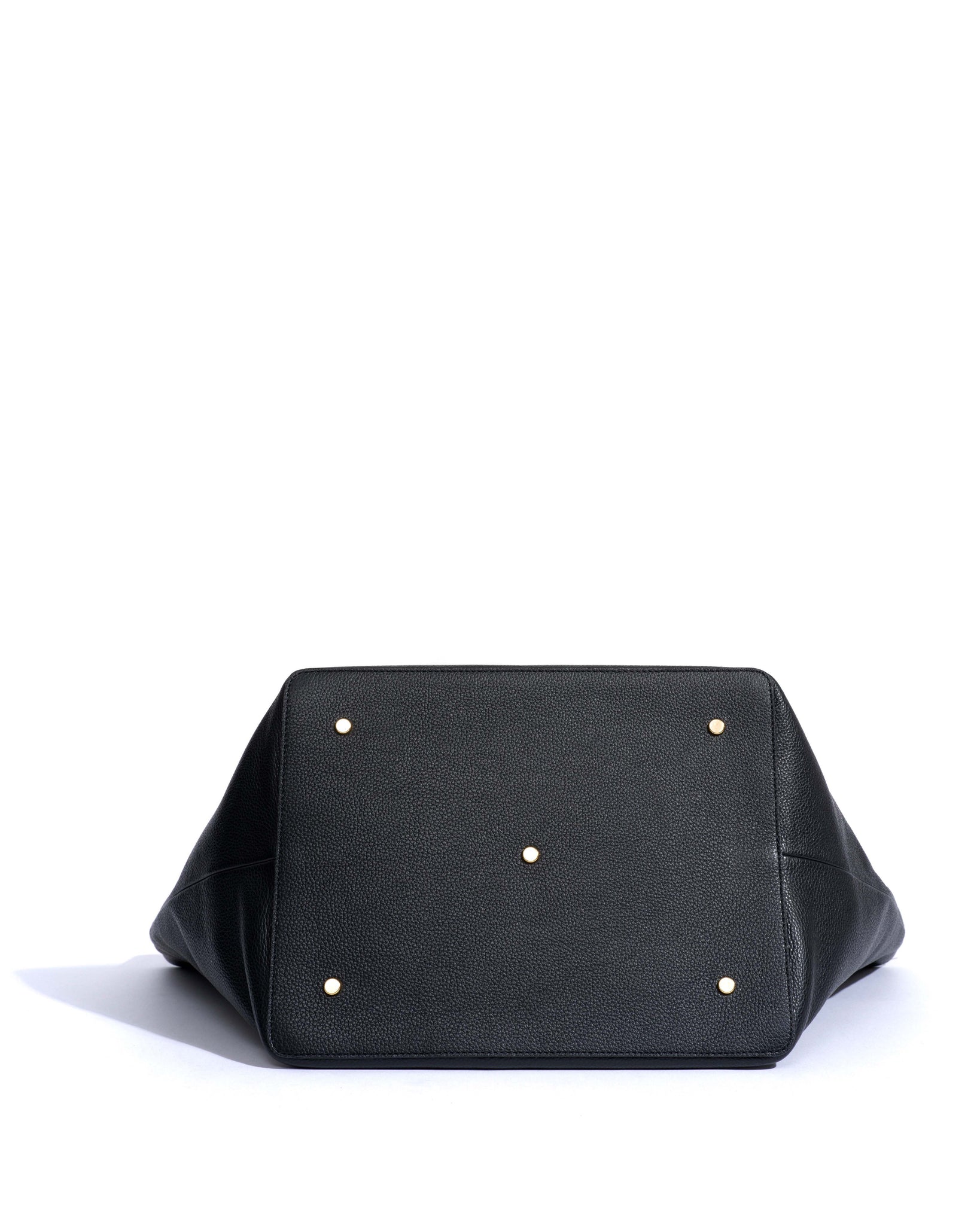 Arya everyday carryall Pebbled soft calf Black