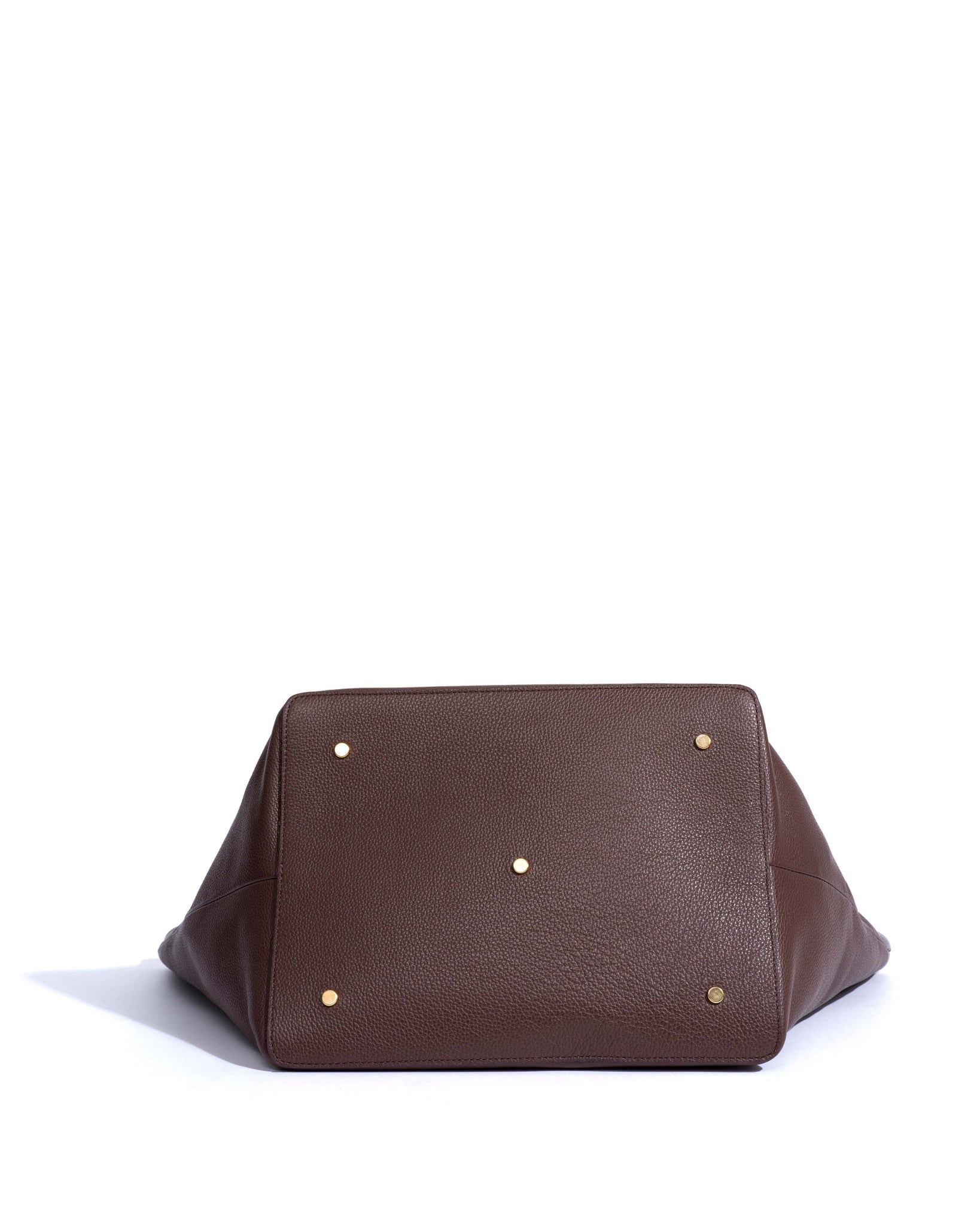 Arya everyday carryall Pebbled soft calf Chocolate