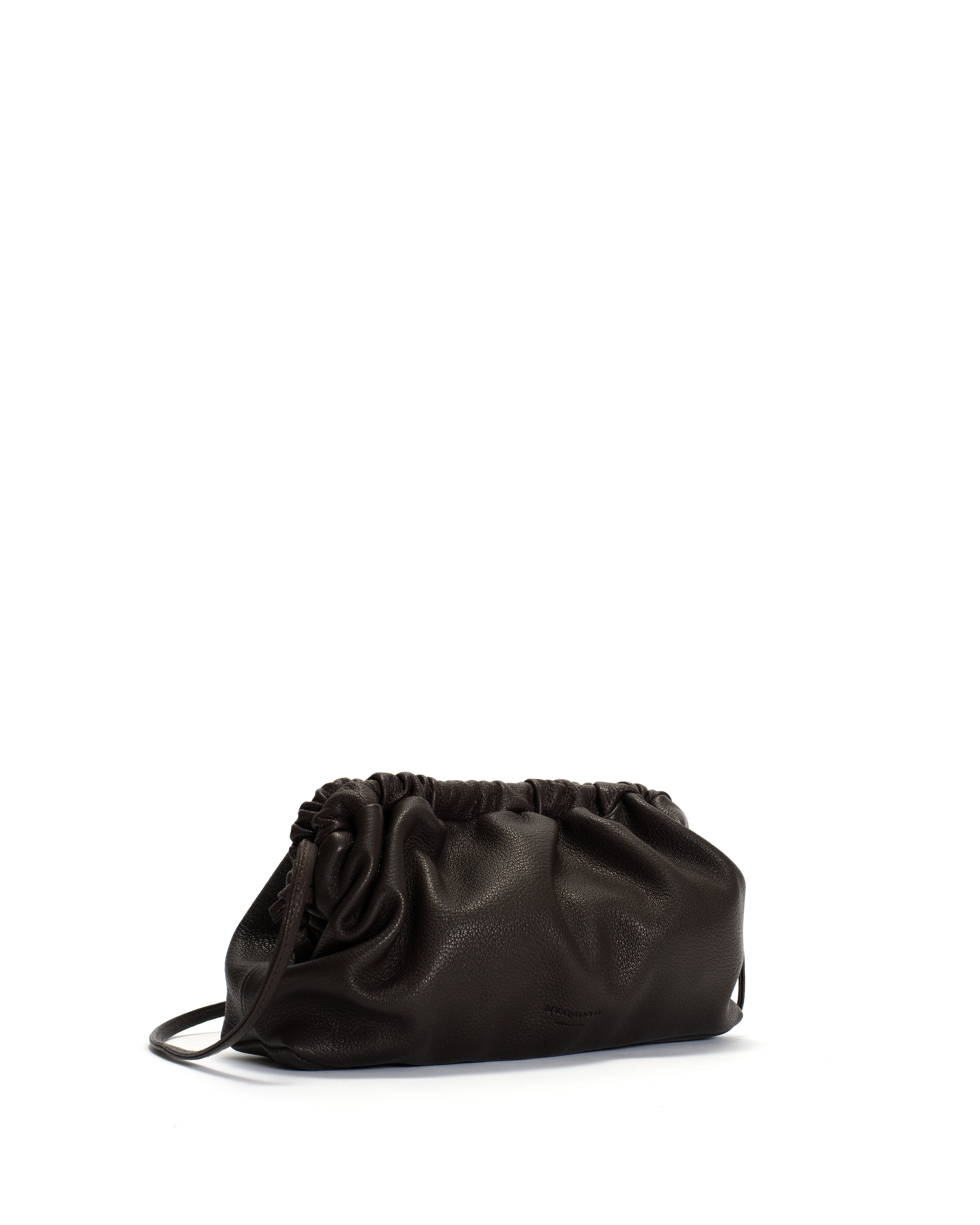 Hally grand cloud bag Grained chevre goat Coffee brown