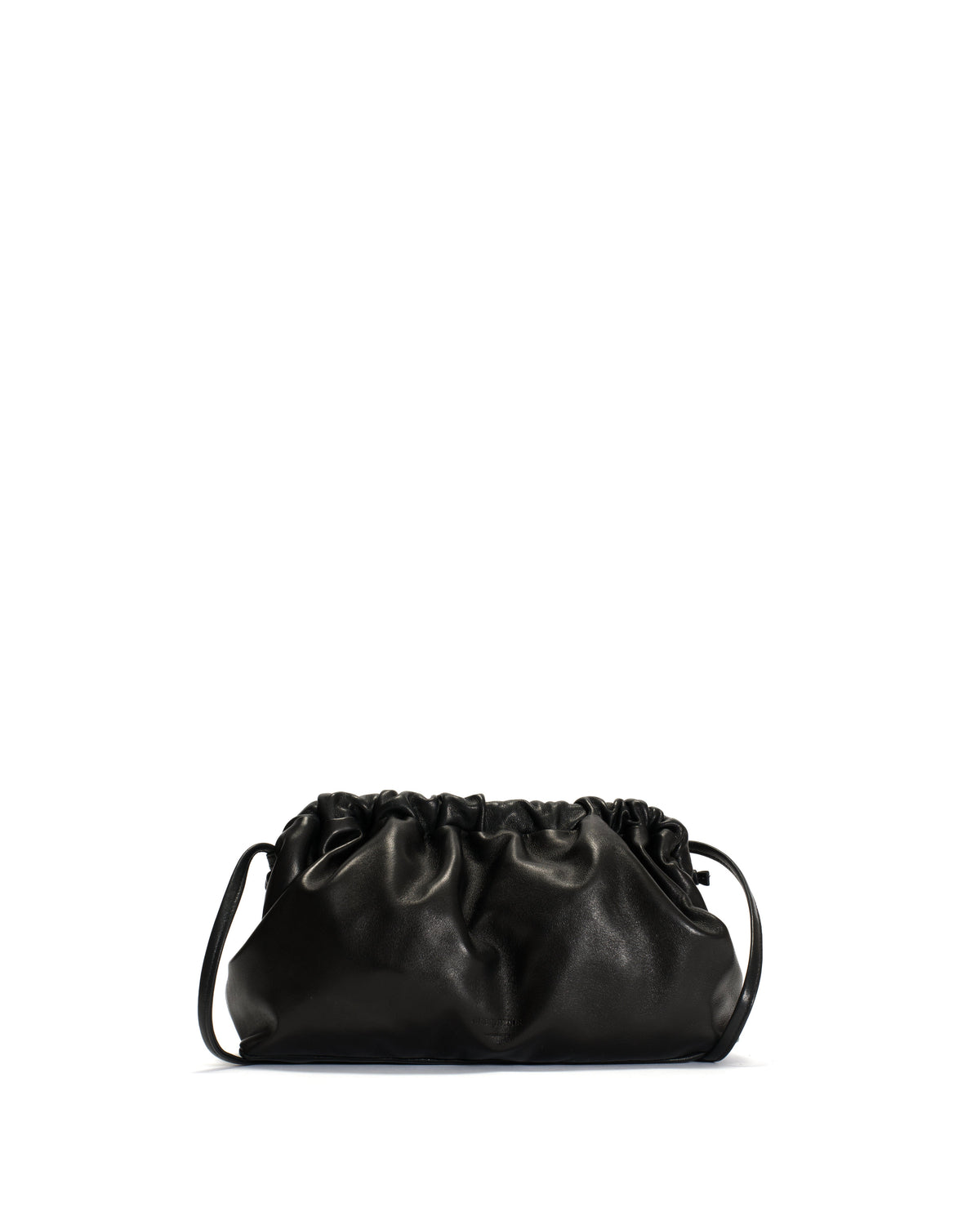 Hally classic cloud bag Shiny lamb Black