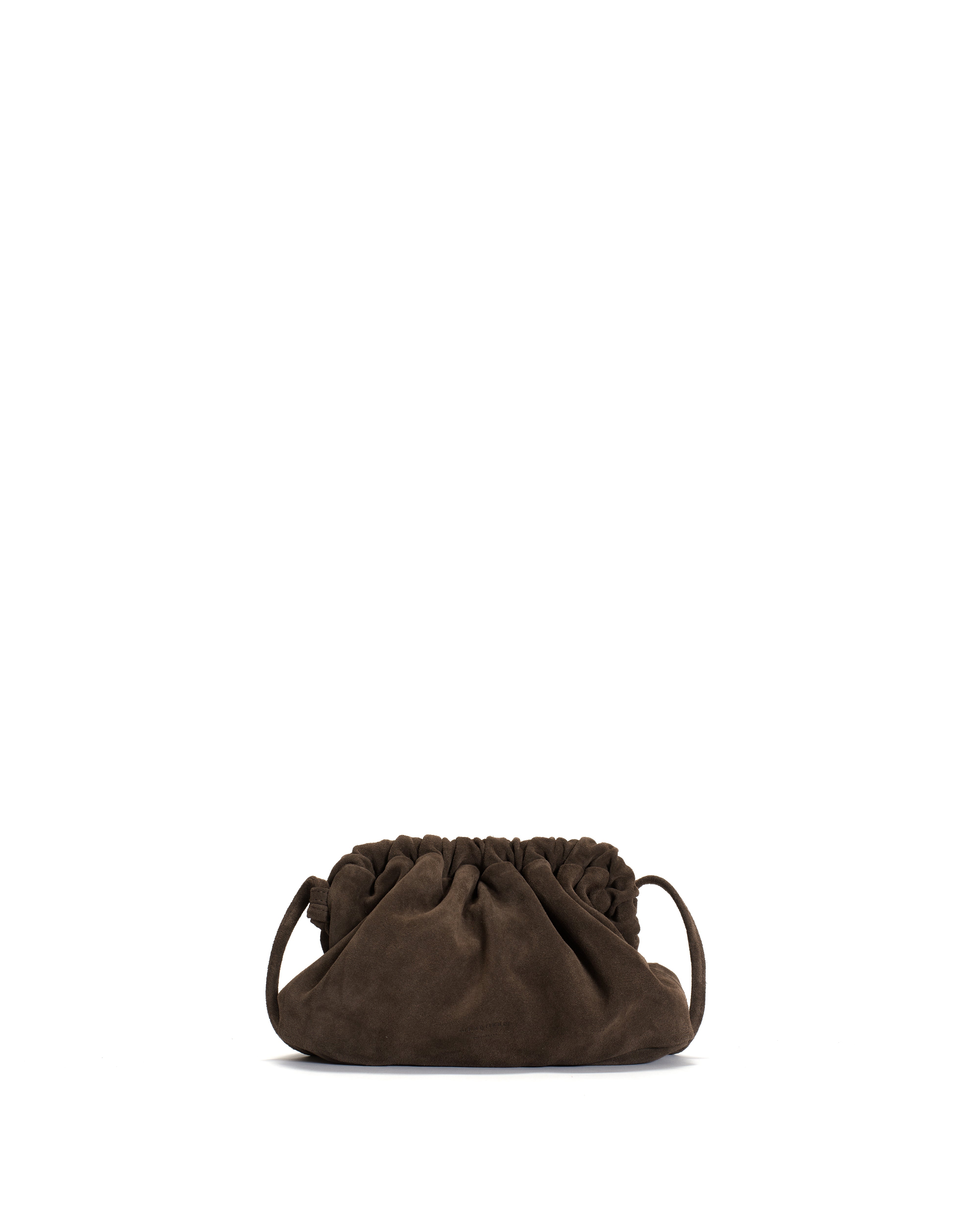 Hally petite cloud bag Calf suede Coffee brown