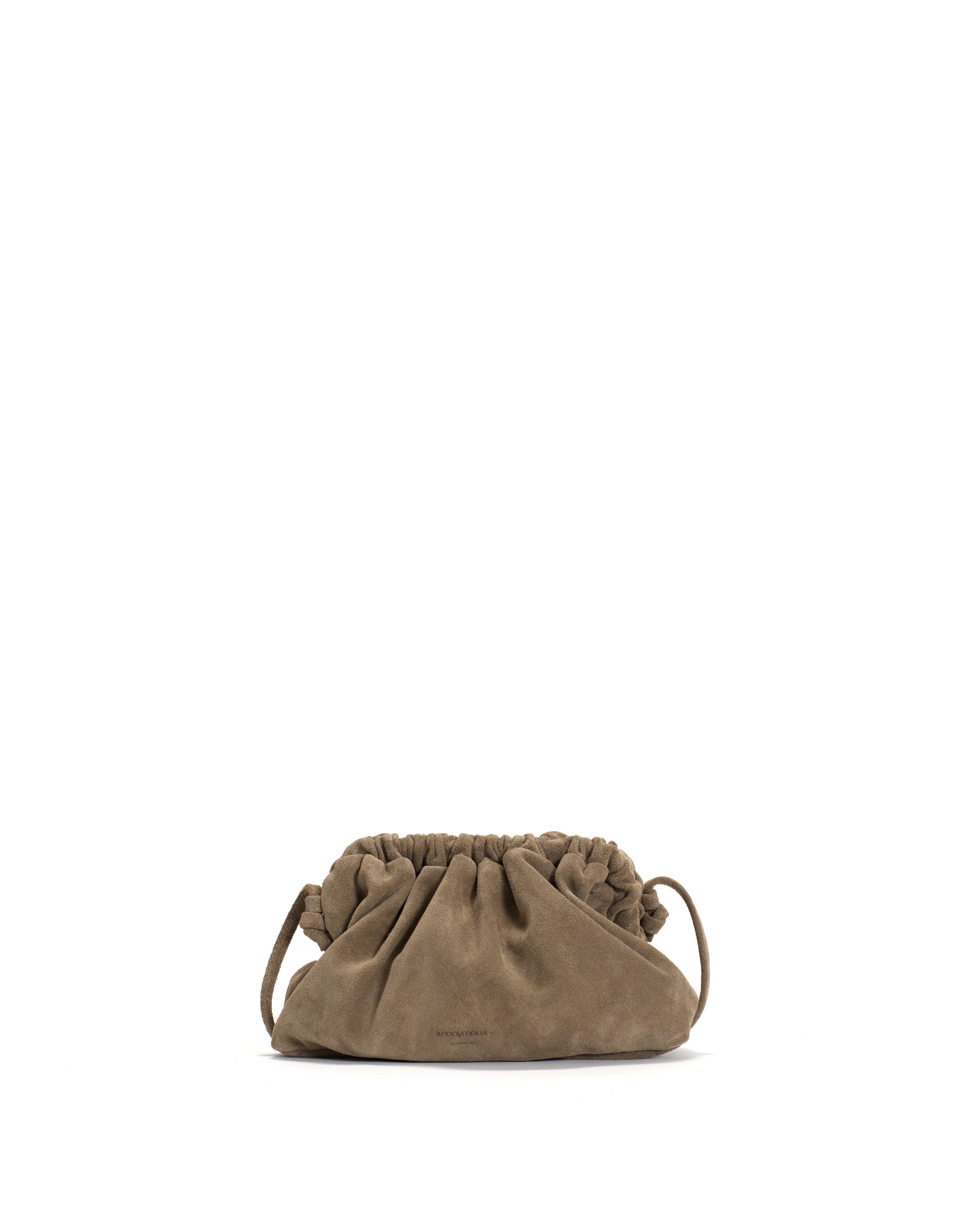 Hally petite cloud bag Calf suede Mushroom