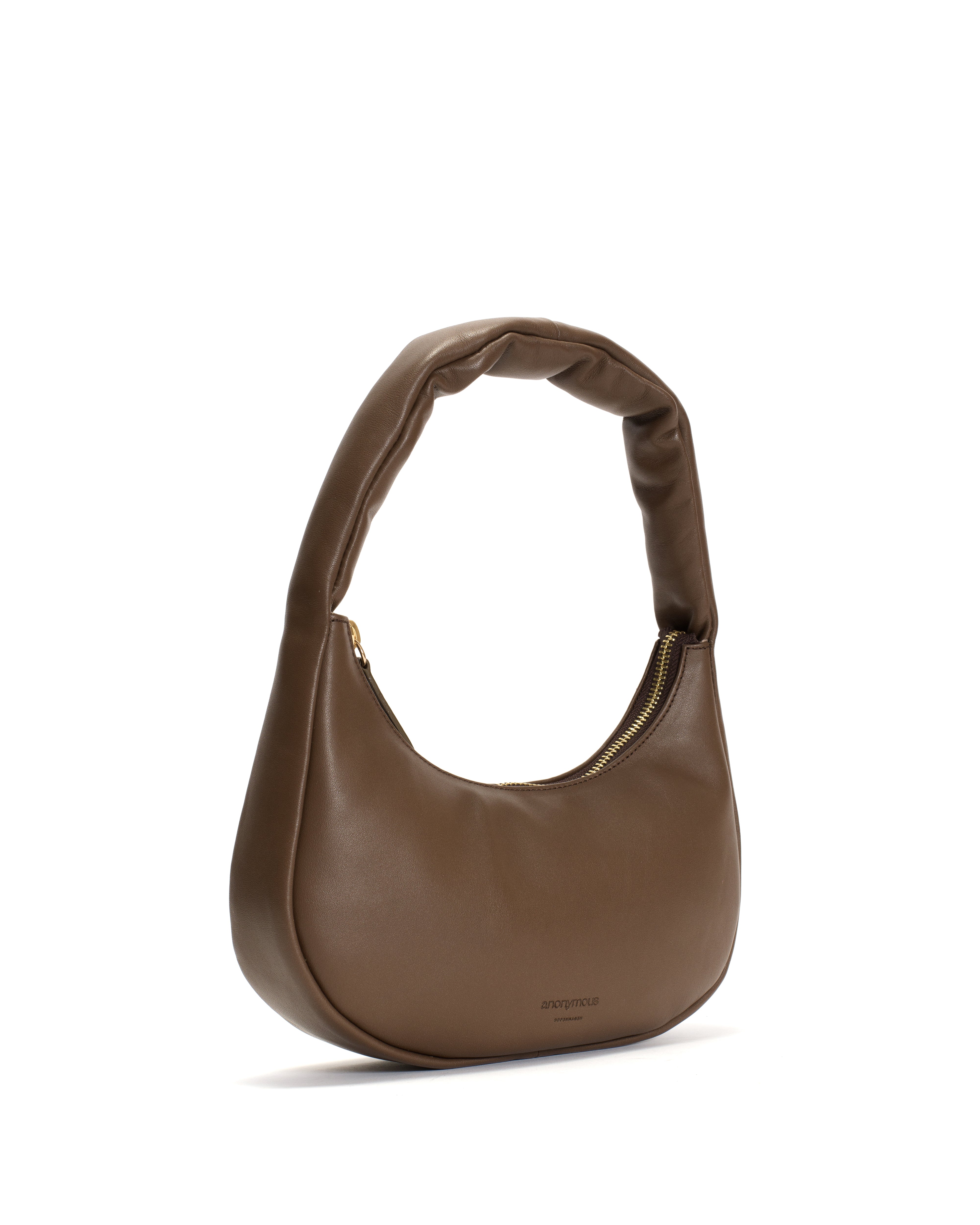 Shane petite pillow bag Soft calf Dark taupe