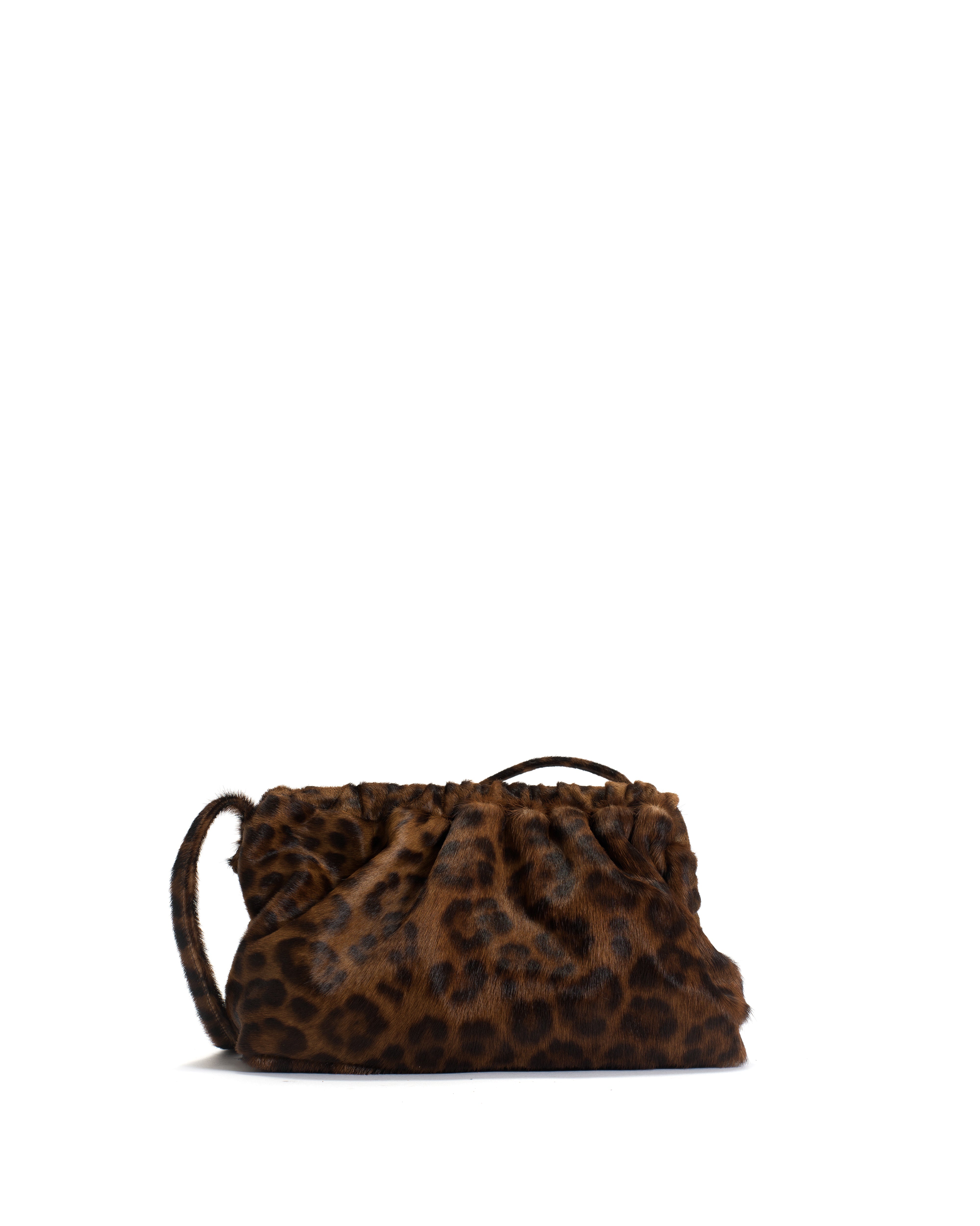 Hally grand cloud bag Calf hair Leopard
