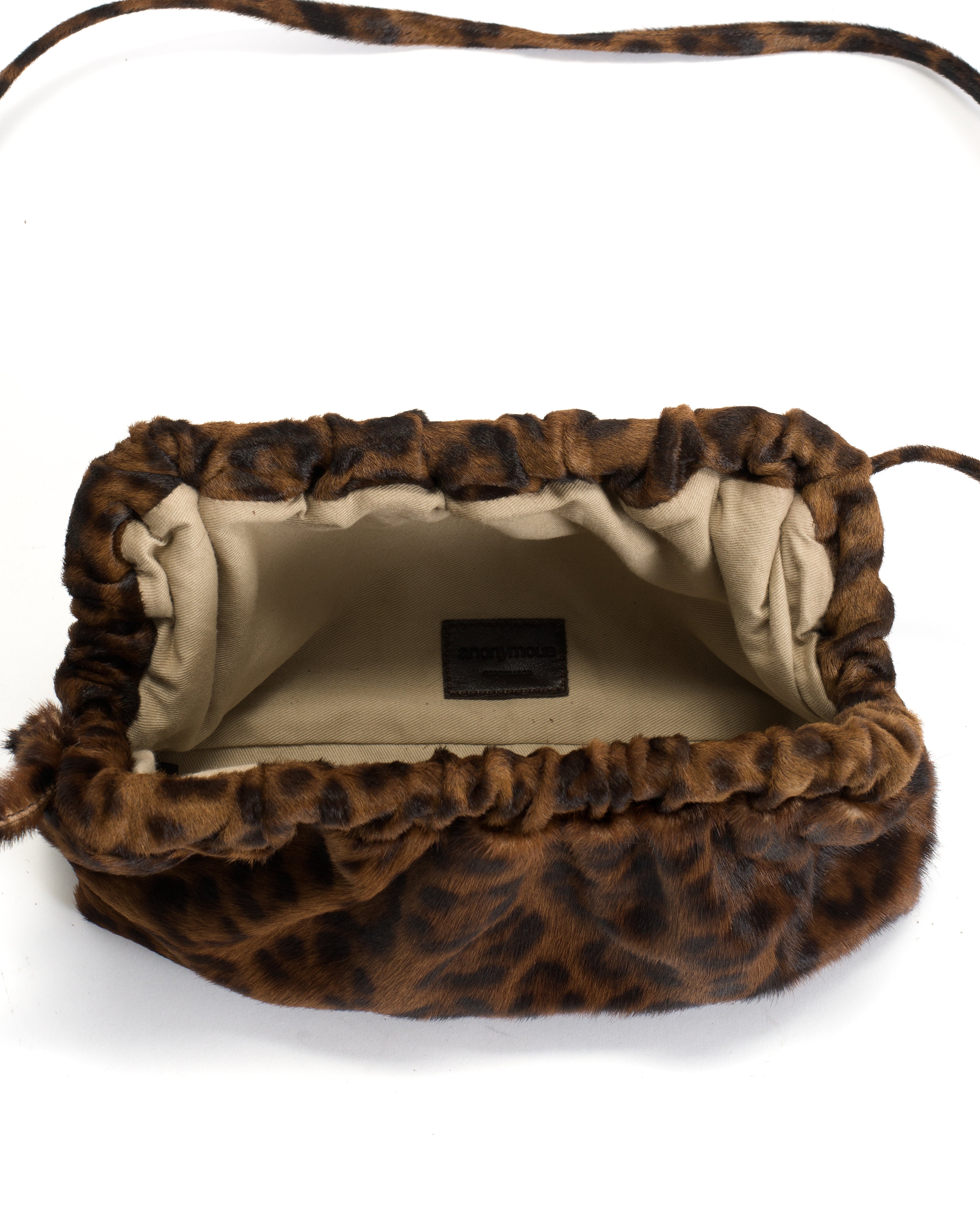 Hally grand cloud bag Calf hair Leopard