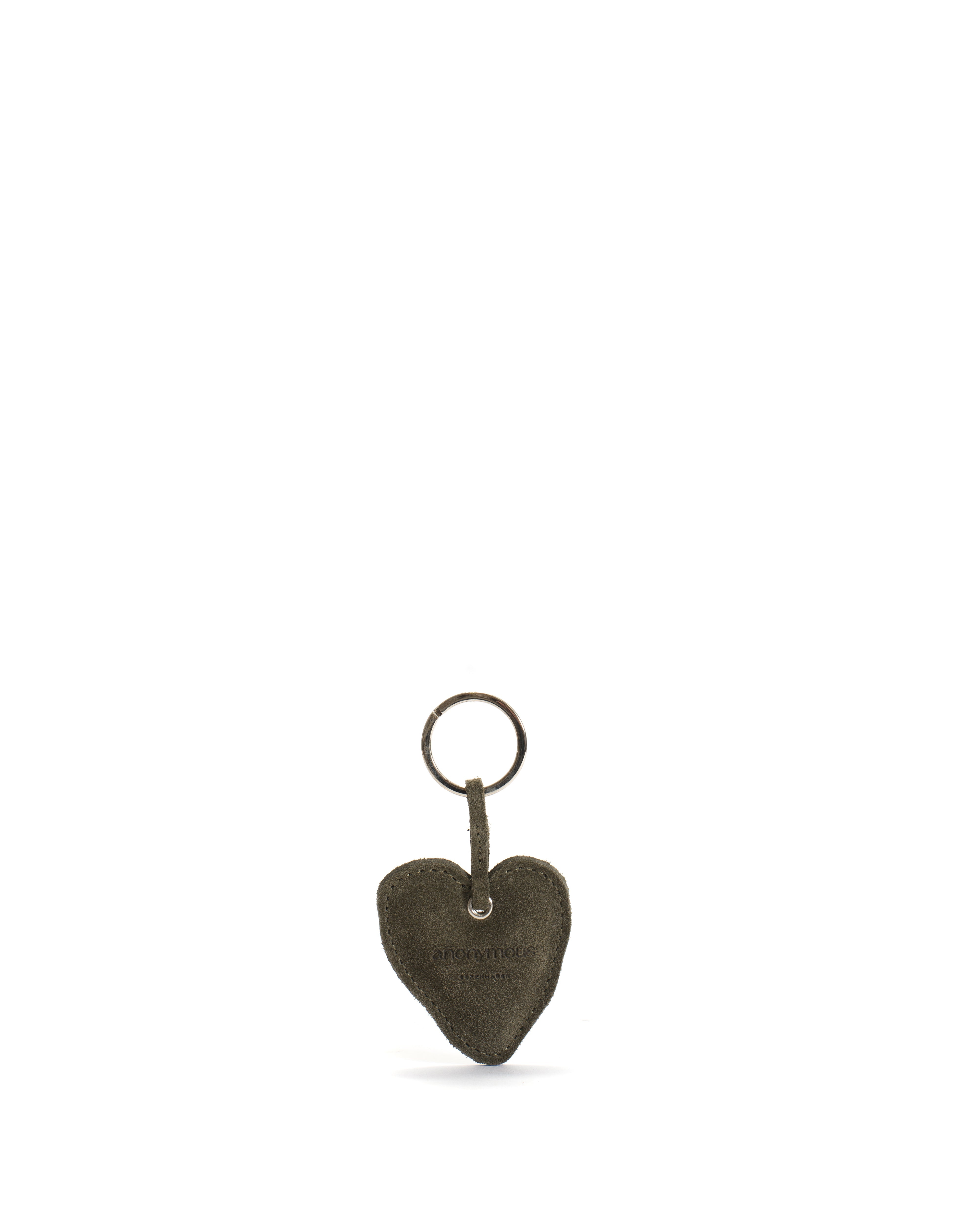 Keyring Calf suede Moss green