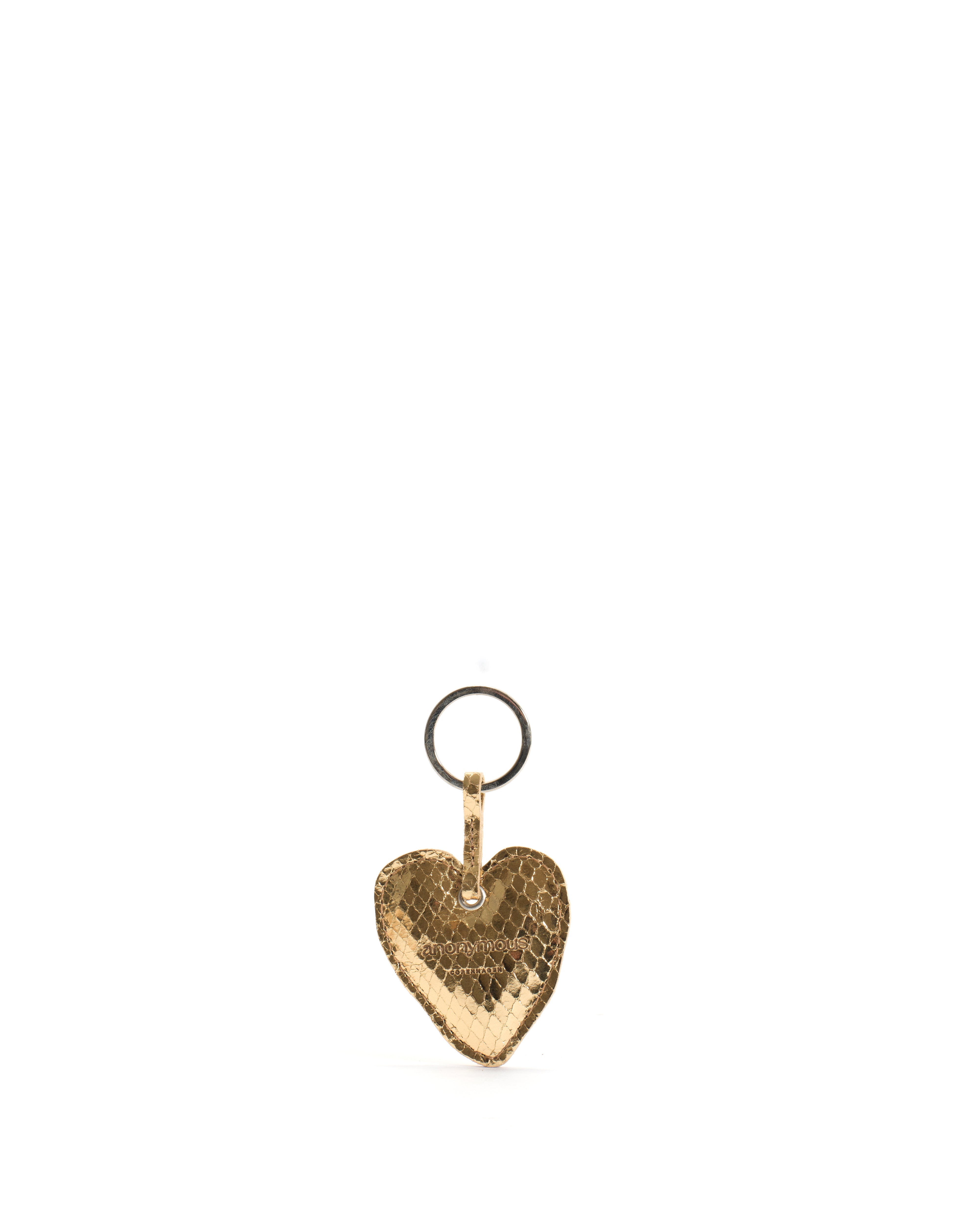 Keyring Snake metallic calf Gold