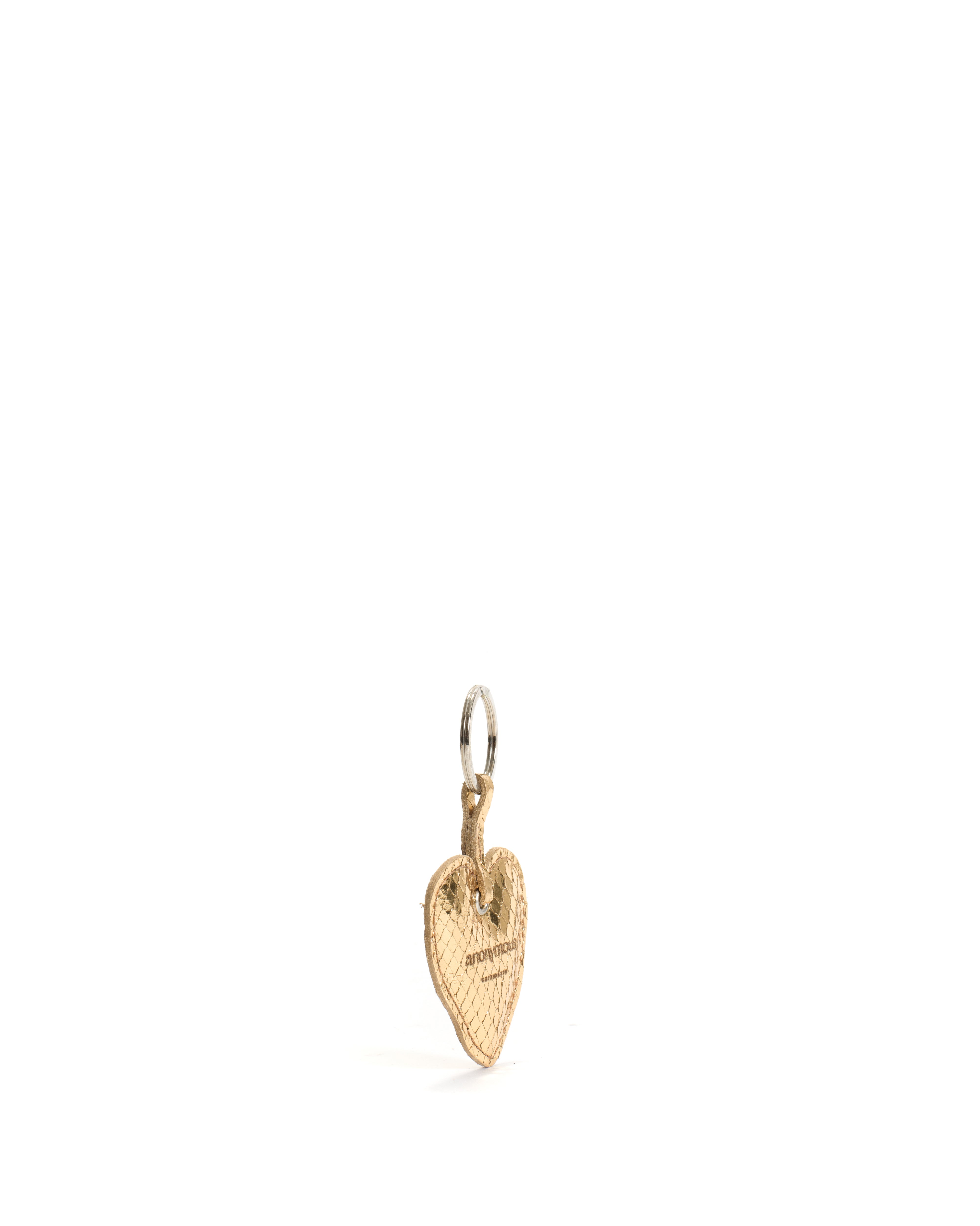 Keyring Snake metallic calf Gold
