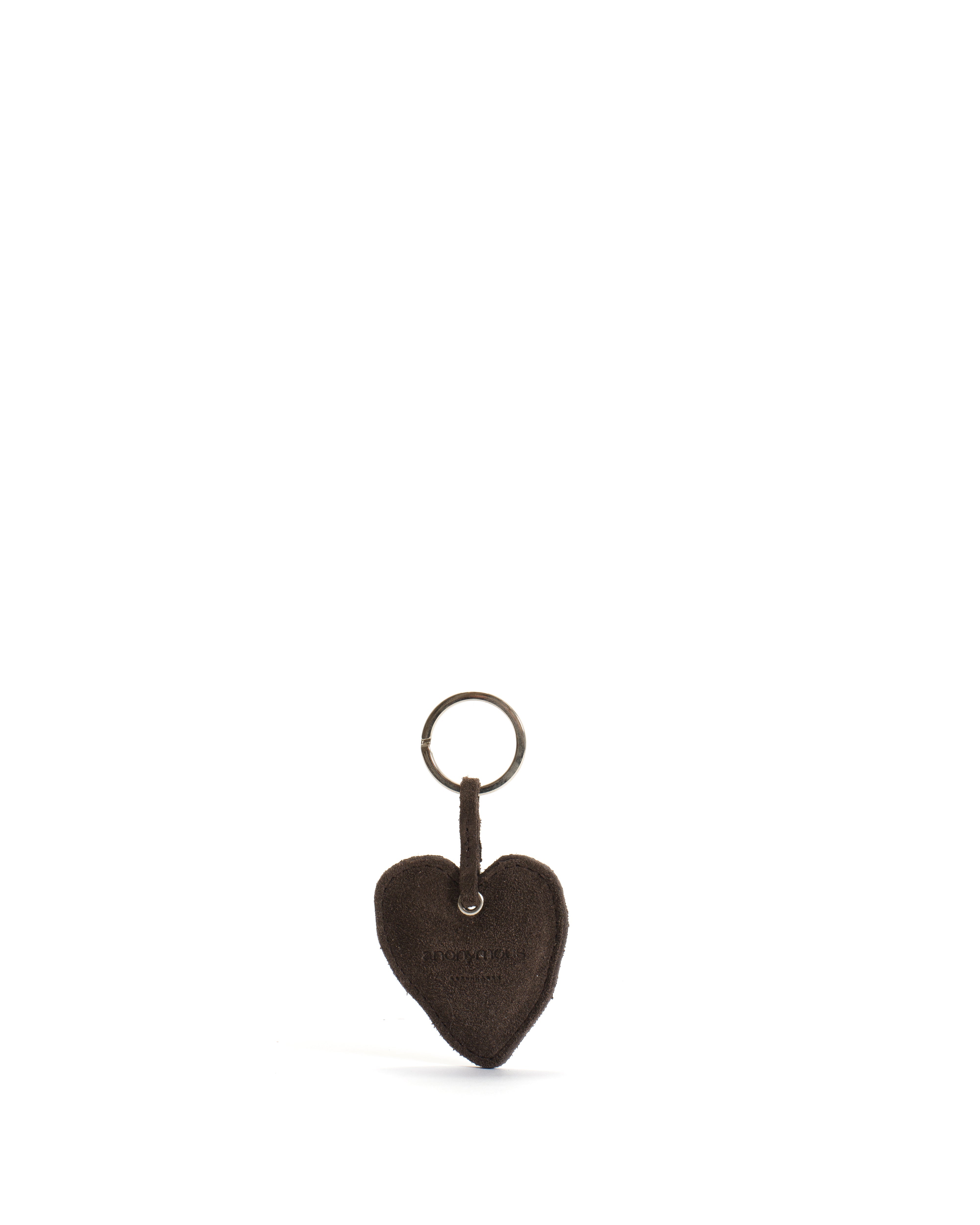 Keyring Calf suede Coffee brown