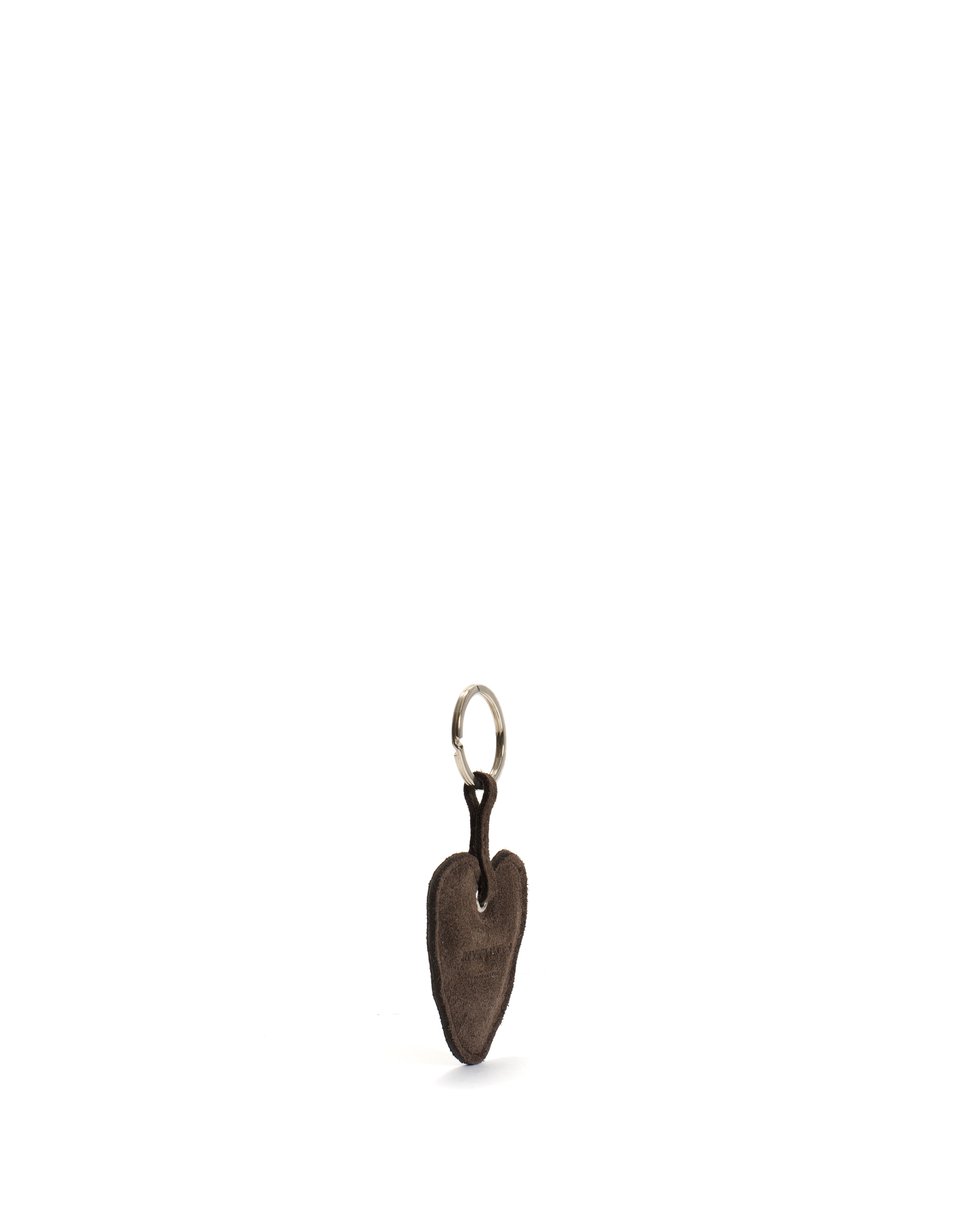 Keyring Calf suede Coffee brown