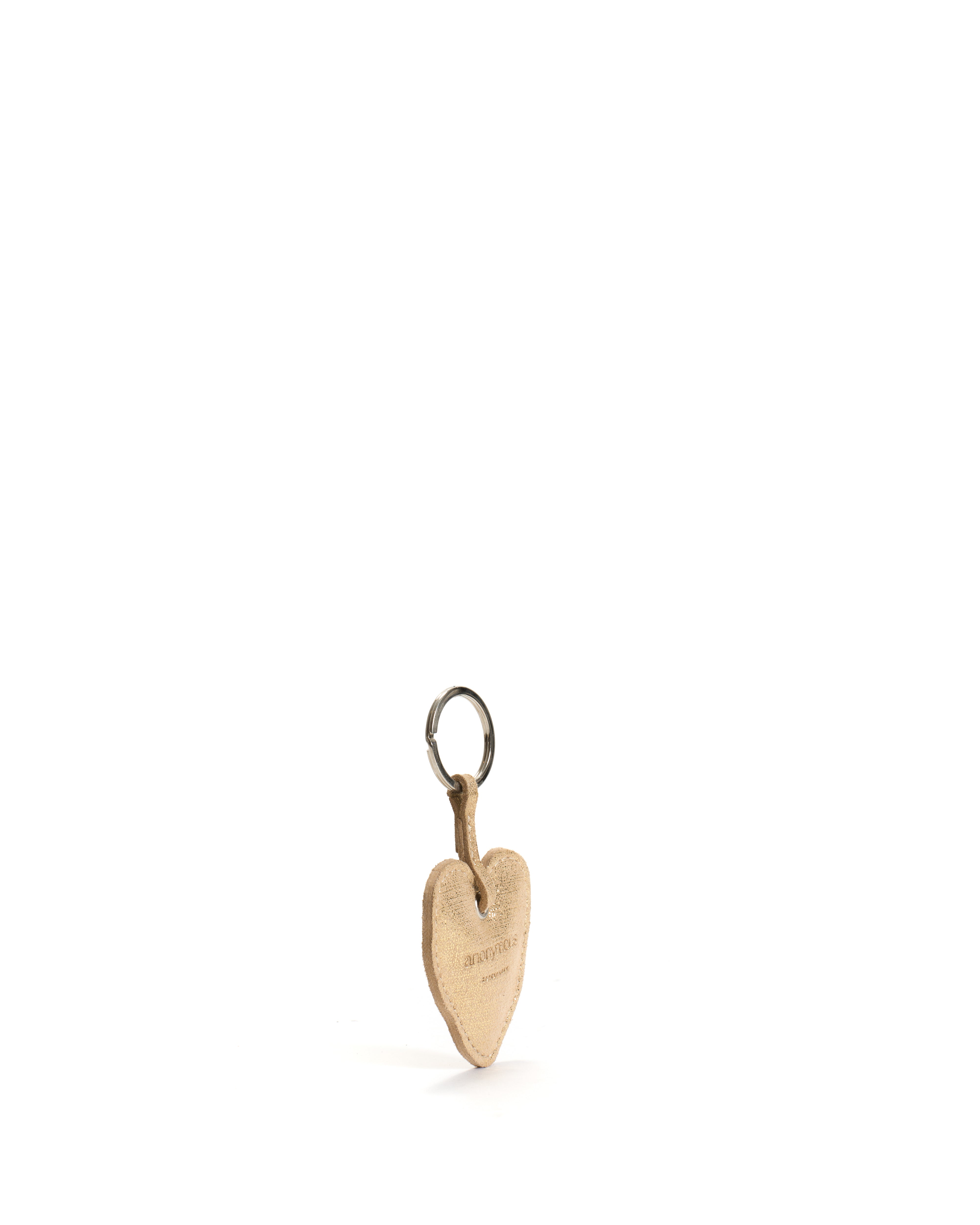 Keyring Linen metallic goat Gold