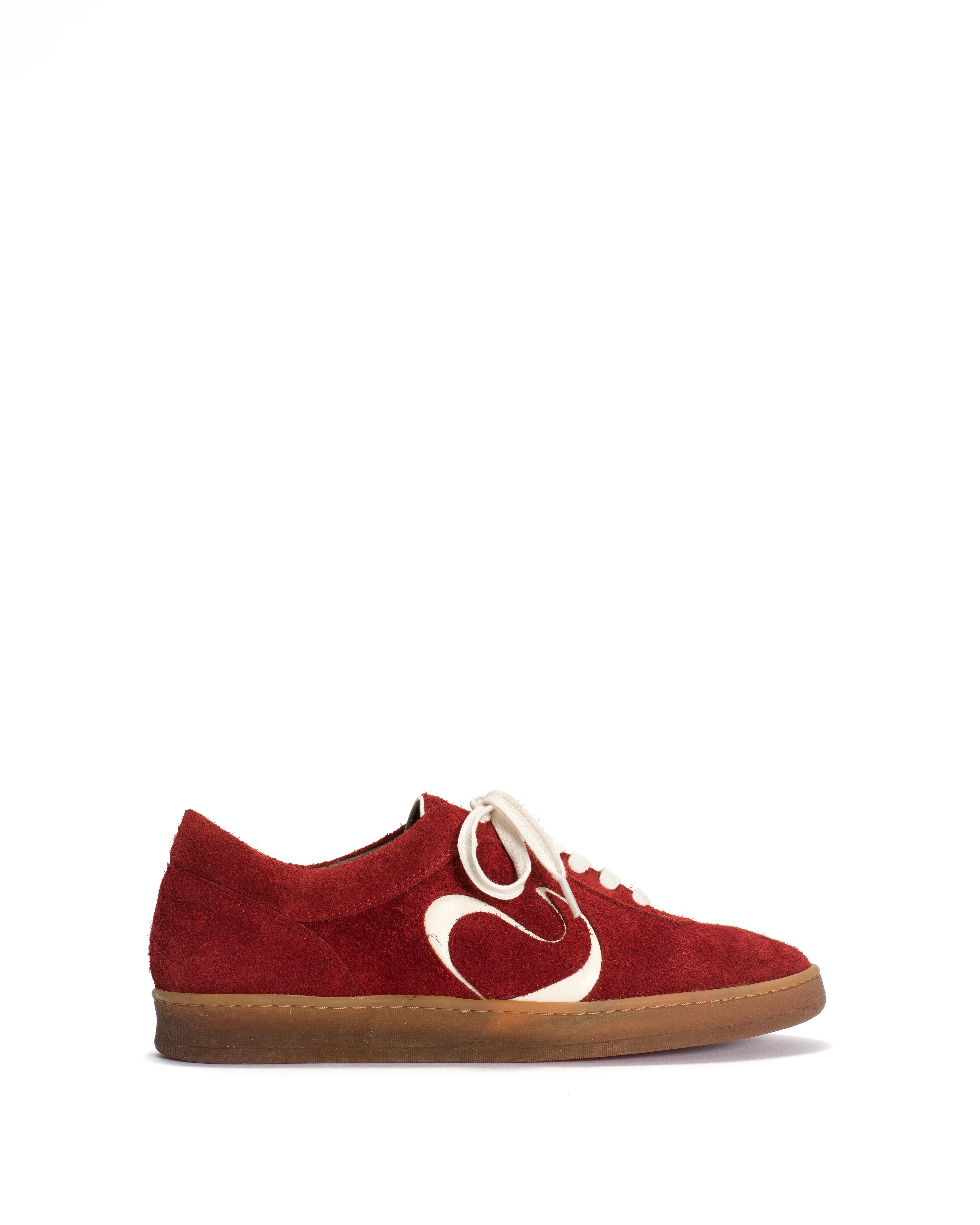Blaire hevea Plushed calf suede Ruby red