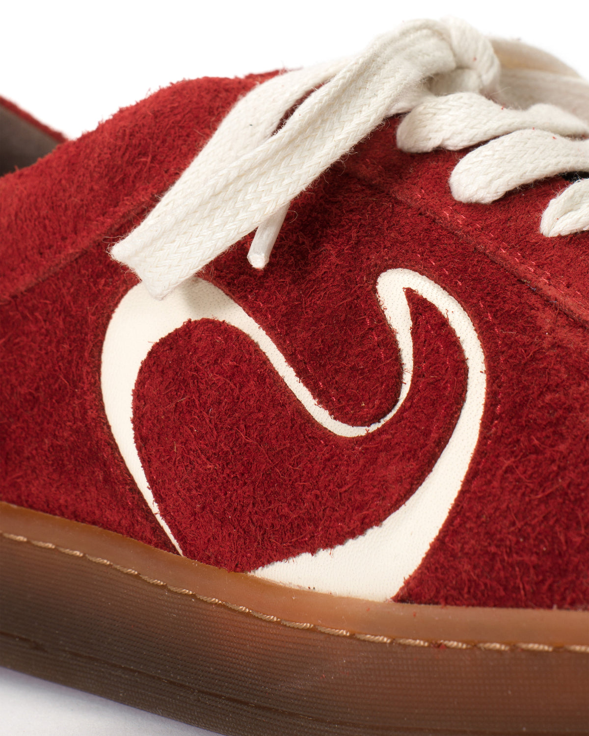 Blaire hevea Plushed calf suede Ruby red