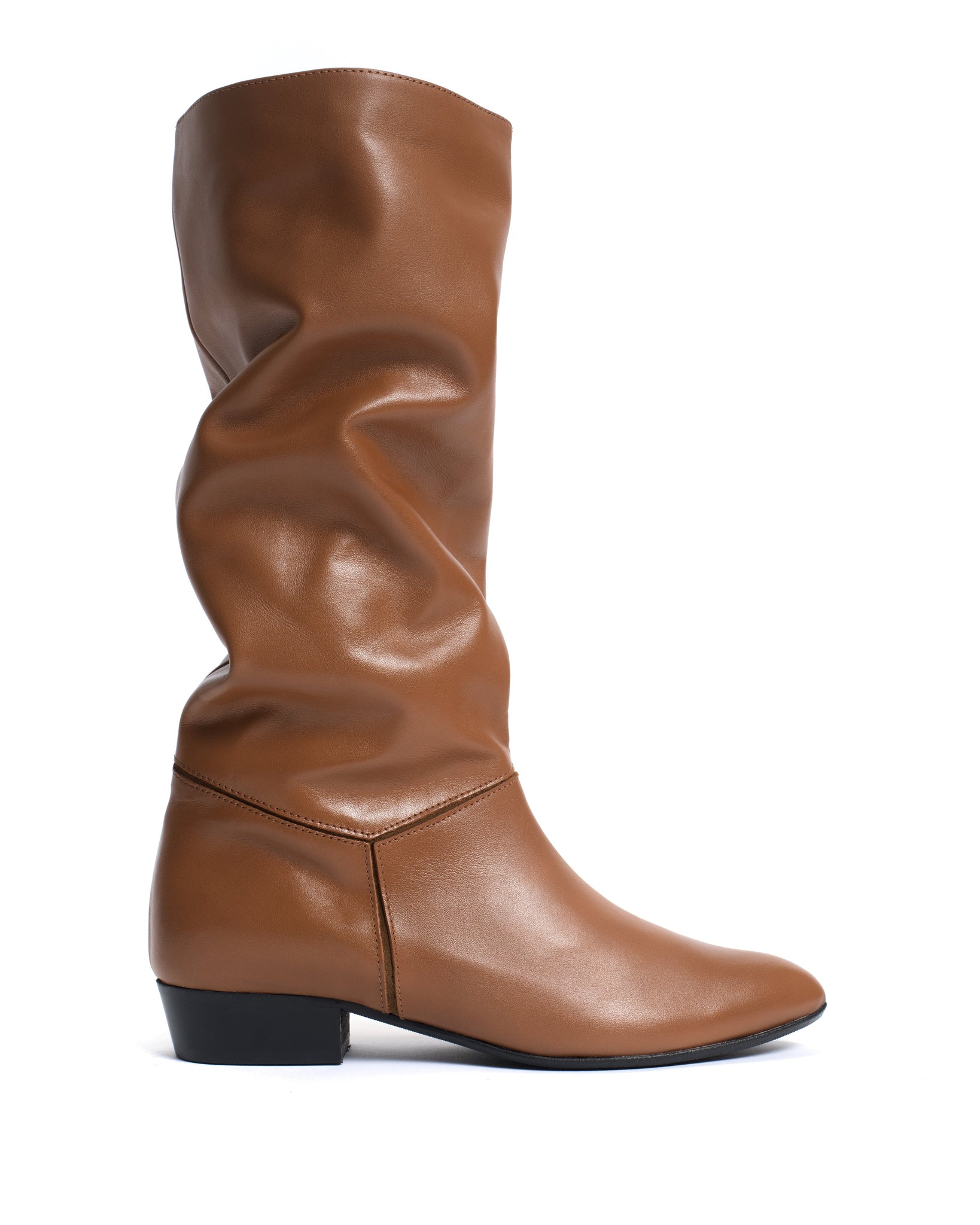 Jasmina 20 Soft calf & suede leather Camel & cinnamon