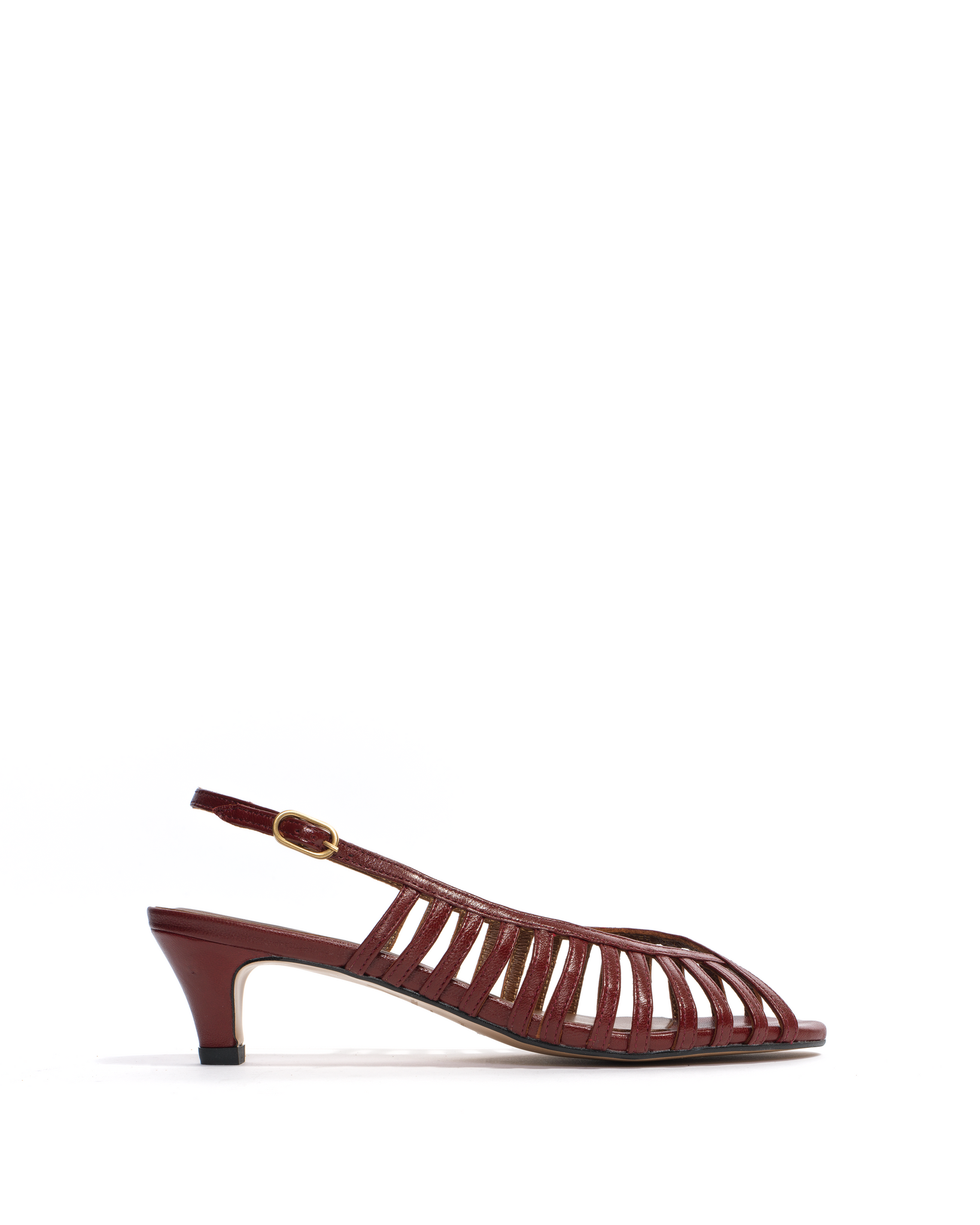 Carminho 40 stiletto Shiny lamb Pomegranate