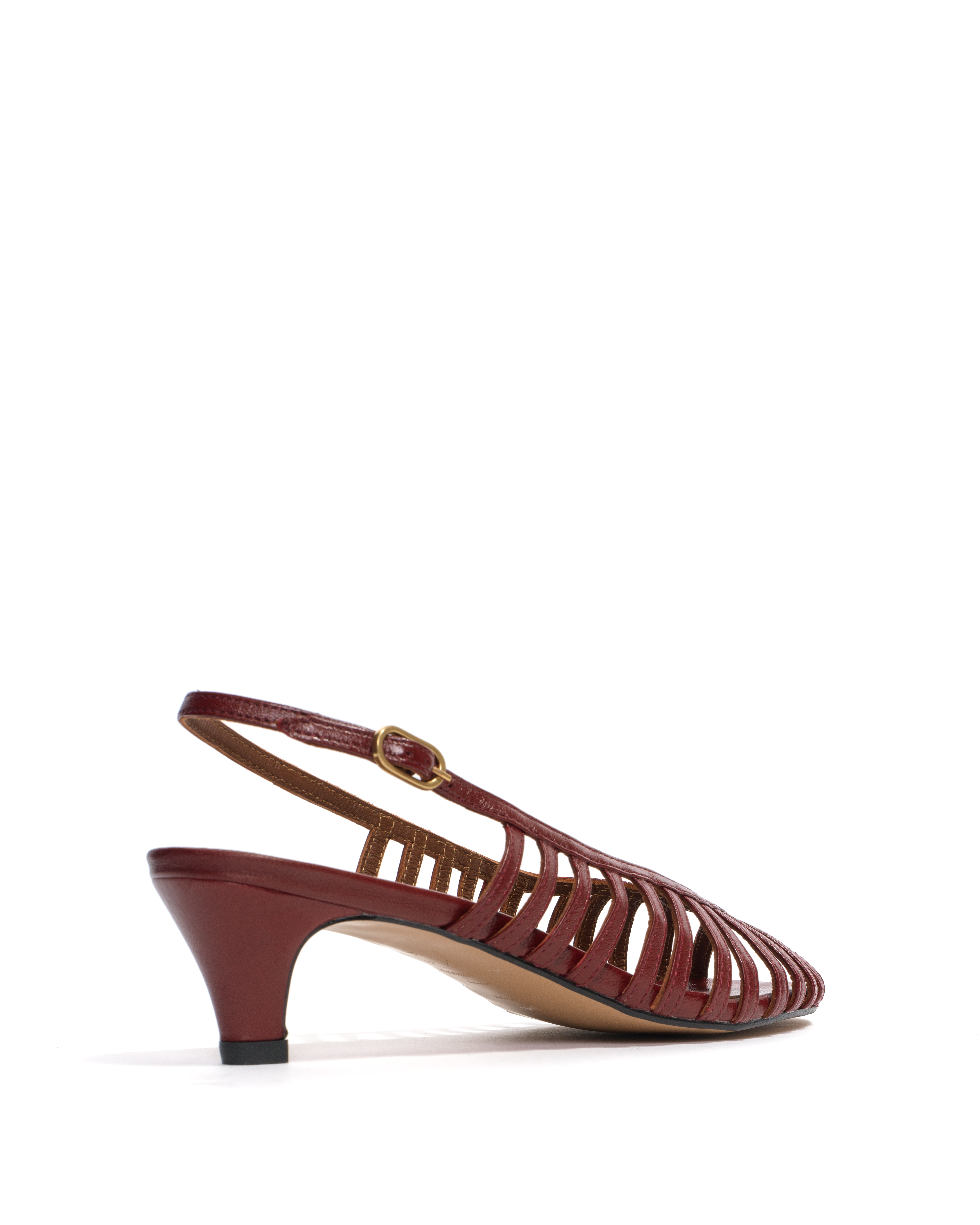 Carminho 40 stiletto Shiny lamb Pomegranate