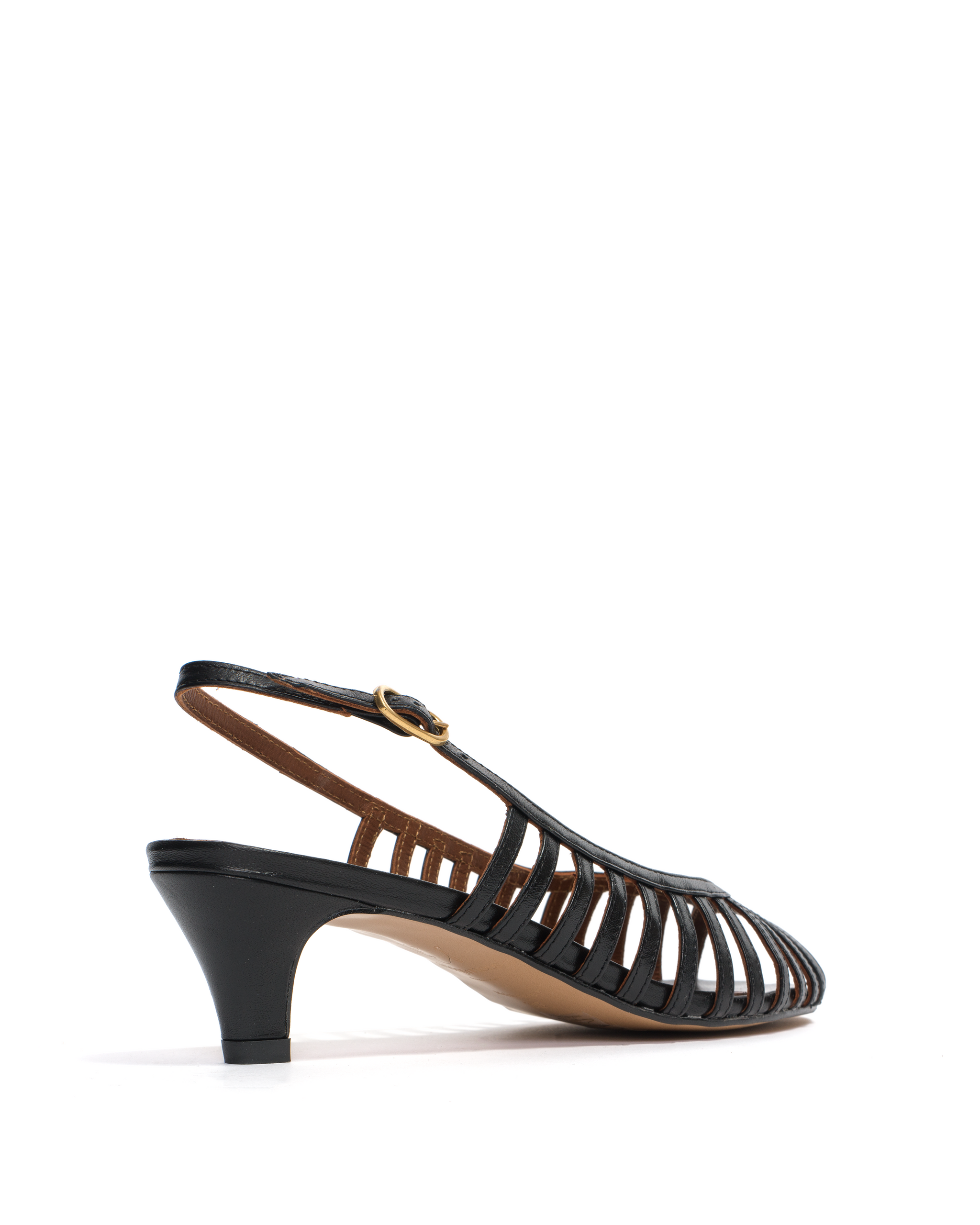 Carminho 40 stiletto Shiny lamb Black - Anonymous Copenhagen