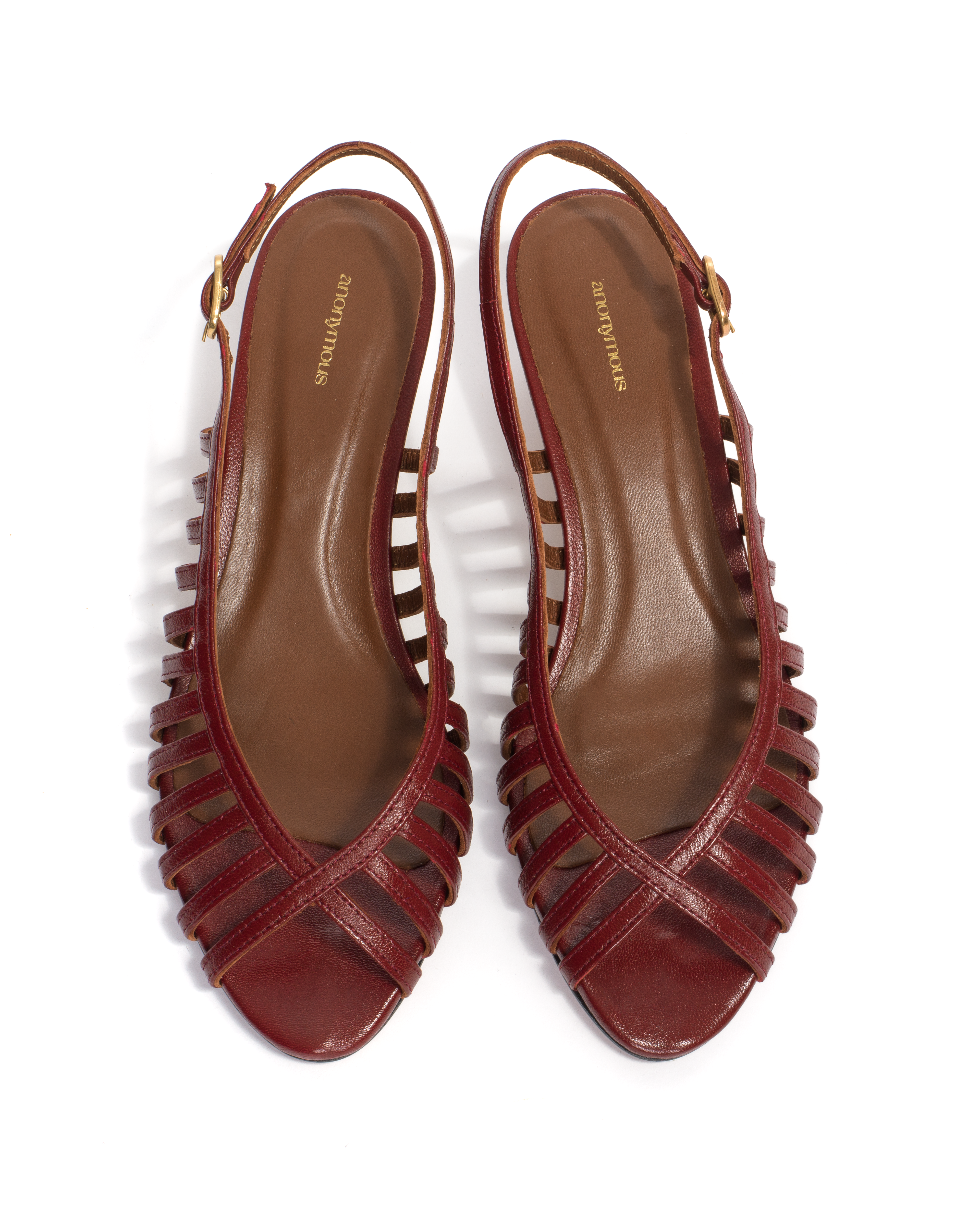 Carminho 40 stiletto Shiny lamb Pomegranate